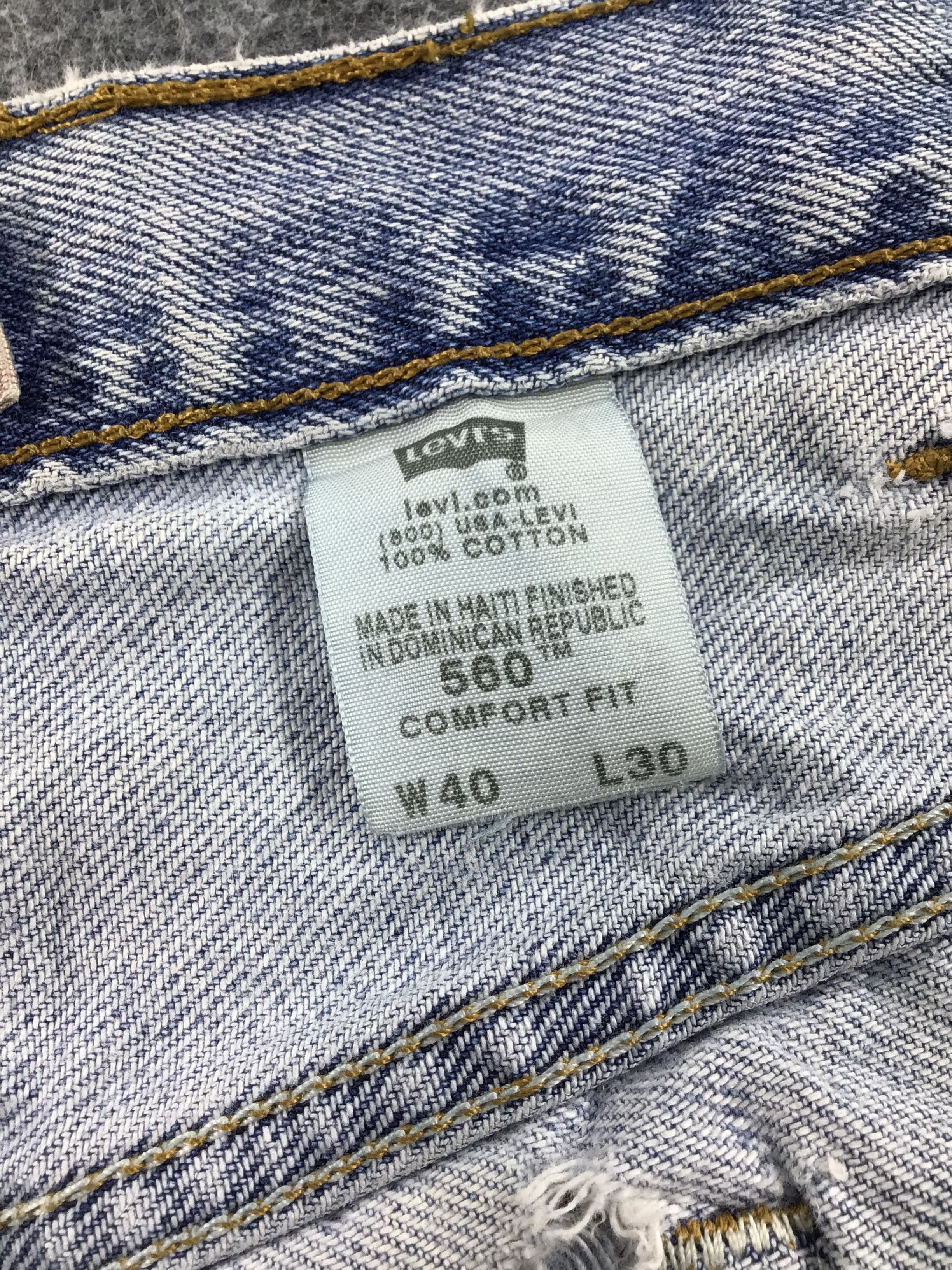 Levi's Vintage Light Wash Levis 560 Jeans -J831 Size US 40 / EU 56 - 11 Thumbnail