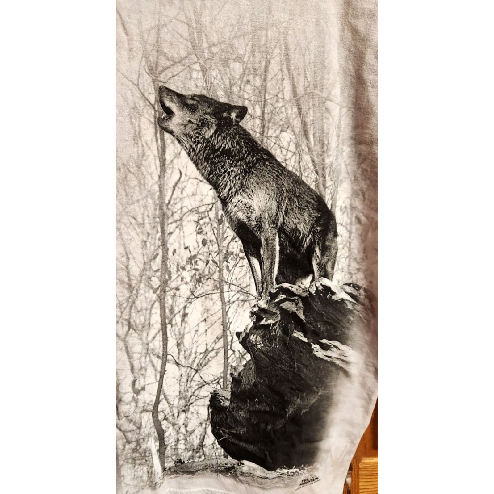 The Mountain THE MOUNTAIN T Shirt Men Wolf Tie Dye 2010-2019 Medium NWT Graphic Print White Cotton Crew Neck Short Sleeve 90s Wolves Animals Fashion Size US M / EU 48-50 / 2 - 4 Thumbnail
