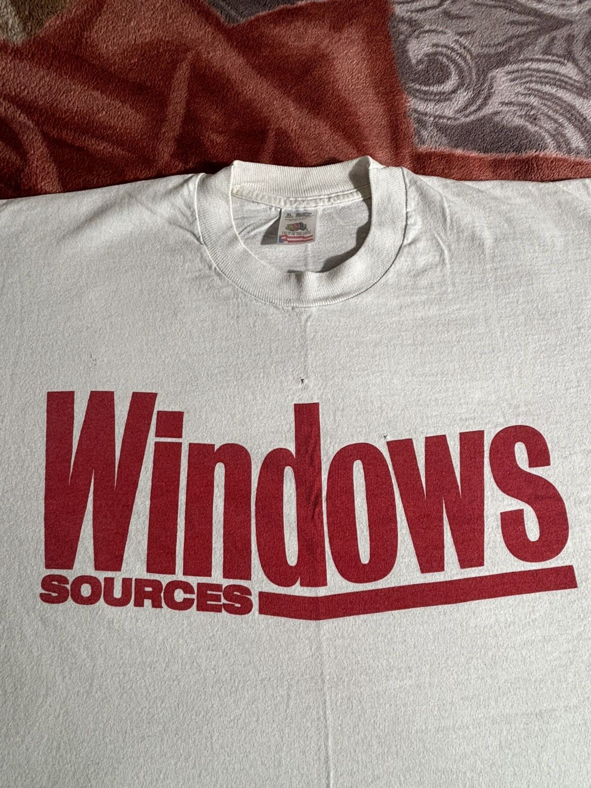 Vintage Vintage 90s Microsoft Windows Tech Promo T Shirt Size US XL / EU 56 / 4 - 1 Thumbnail