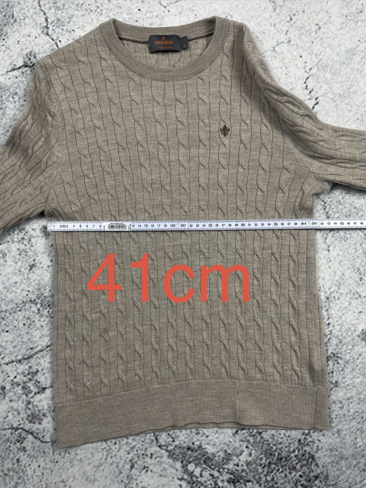 Morris Morris Stockholm M Merino Wool Cable Knit Sweater luxury egv Size US M / EU 48-50 / 2 - 8 Thumbnail