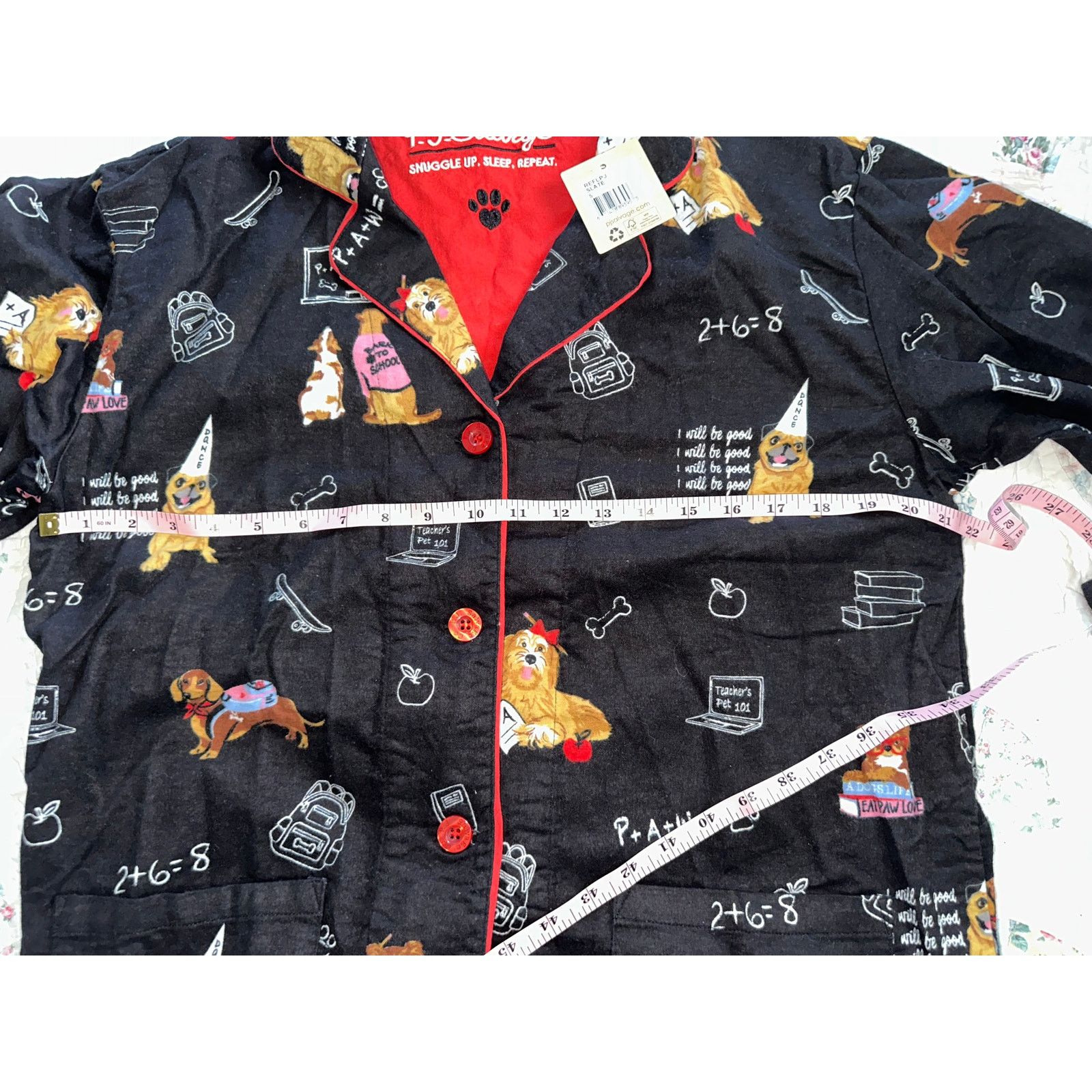 Other NWT PJ SALVAGE COTTON FLANNEL TEACHER'S PET DOGS PAJAMAS S Size ONE SIZE - 8 Thumbnail