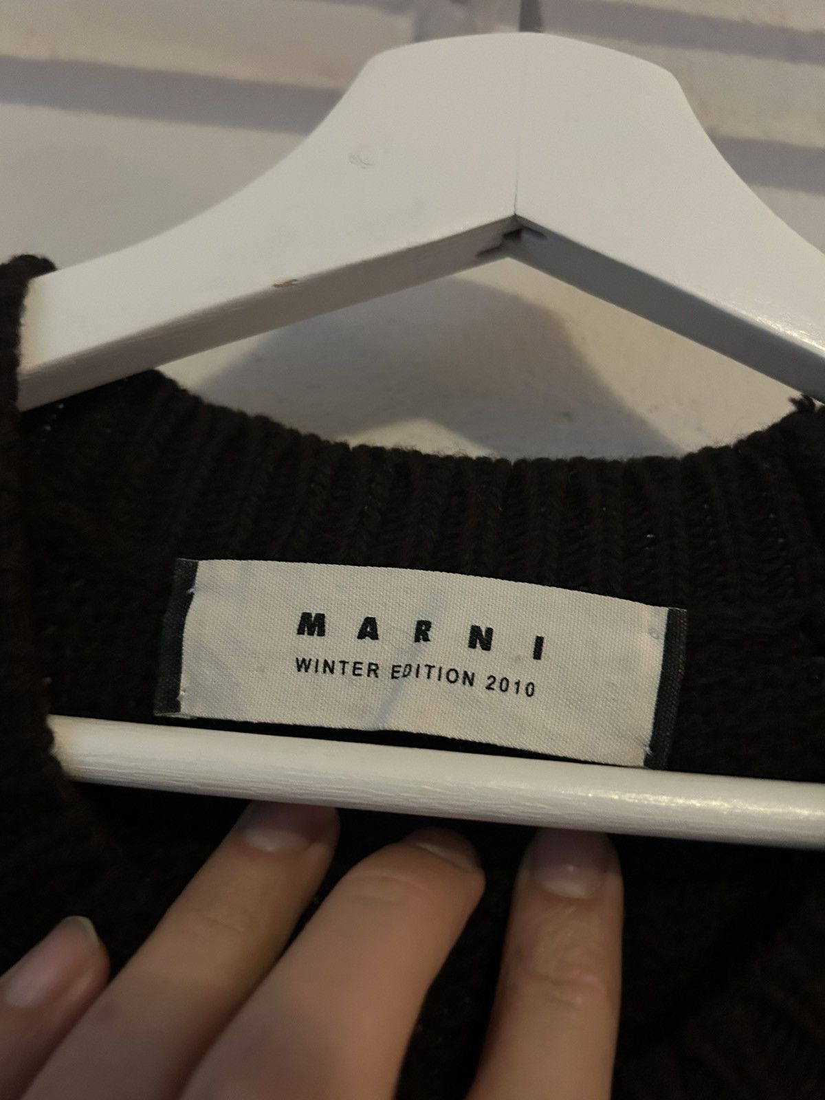 Marni FW2010 Brown Wool-Cashmere Knit Top – Size 44 Size M / US 6-8 / IT 42-44 - 7 Thumbnail