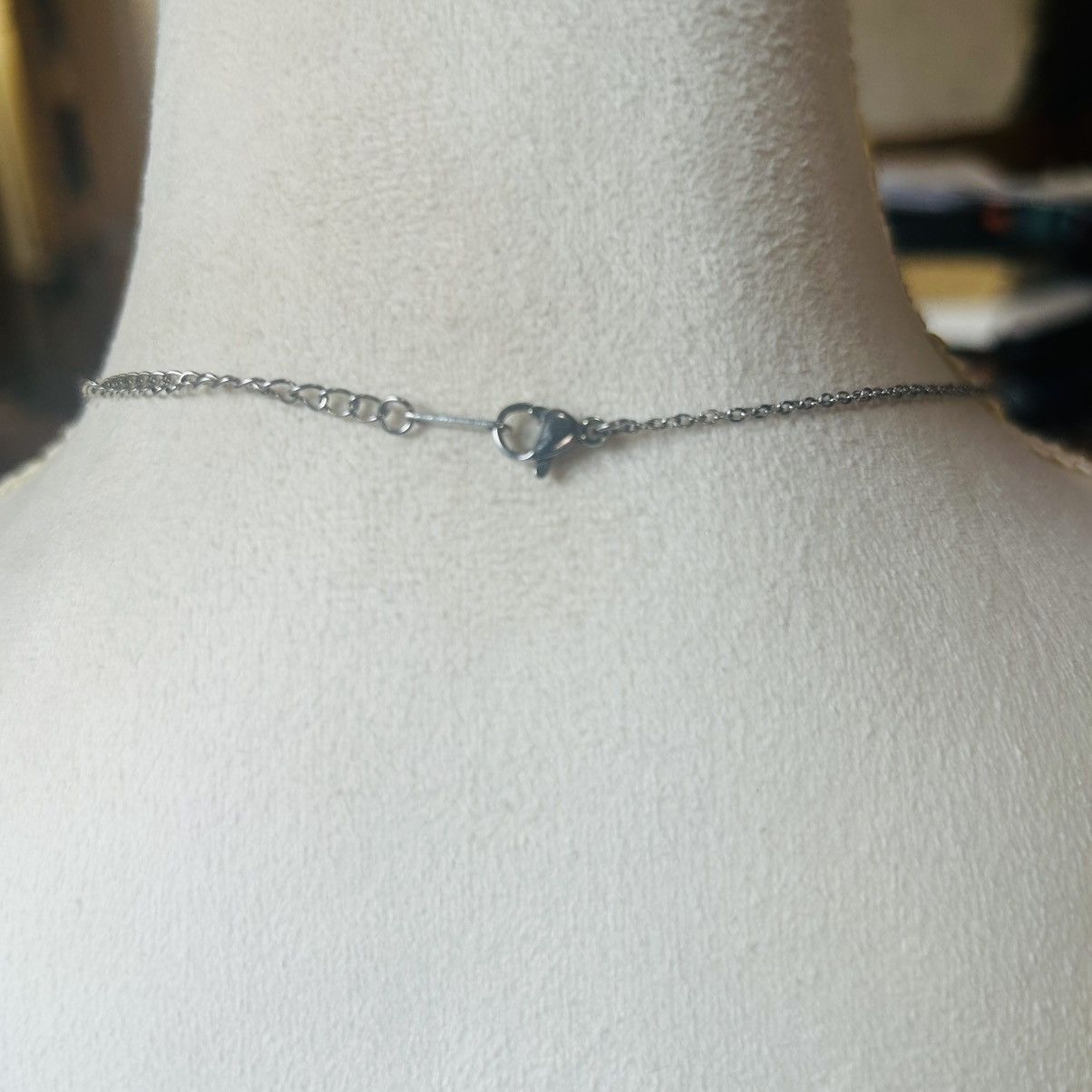 Handmade Handcrafted art glass bead drop pendant on chain necklace Size ONE SIZE - 5 Thumbnail