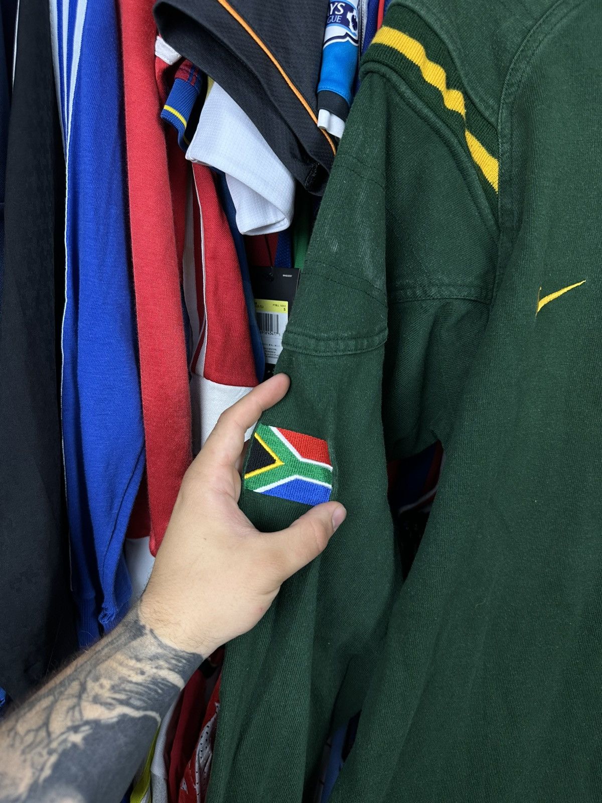 Nike × Vintage SOUTH AFRICA LONG SLEEVE NIKE VINTAGE JERSEY SHIRT 1998 Size US XL / EU 56 / 4 - 3 Thumbnail