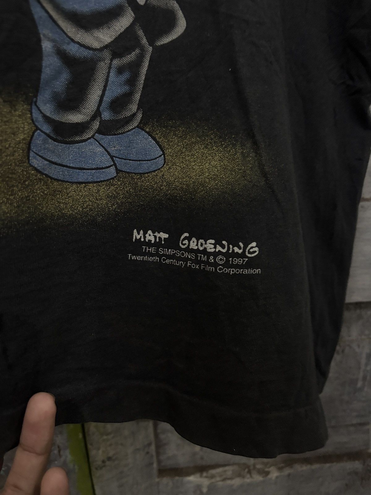 The Simpsons 1997 The Simpsons Men in black Vintage tee Size US L / EU 52-54 / 3 - 2 Thumbnail