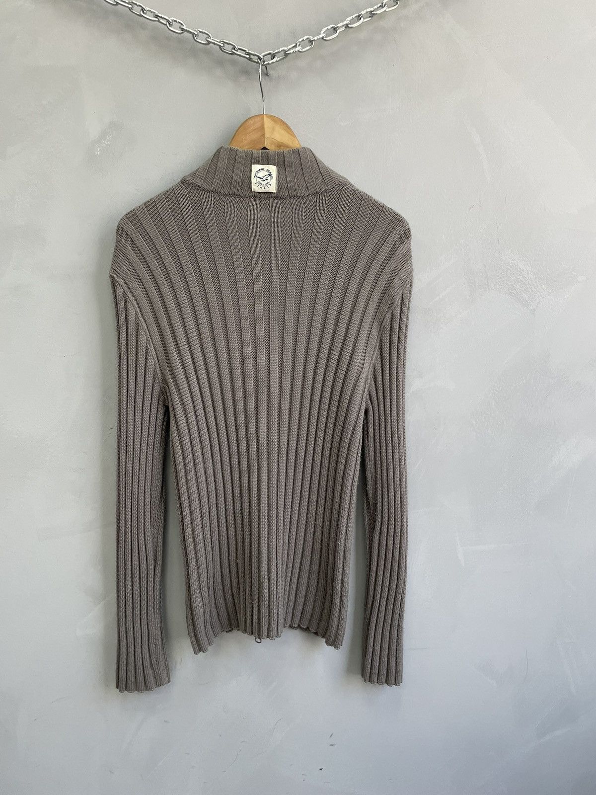 Armani Emporio Armani full zip y2k ripped sweater 90s Size US M / EU 48-50 / 2 - 7 Thumbnail