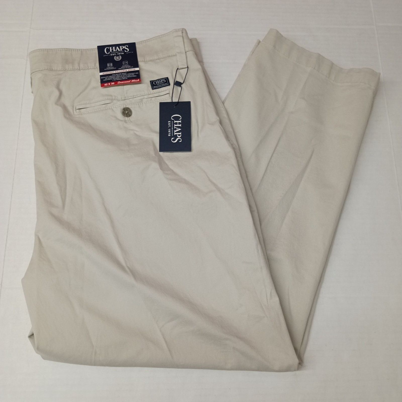 Chaps Chaps Straight Fit Chino Pants Men's Size 42x30 Beige Size US 42 / EU 58 - 1 Thumbnail