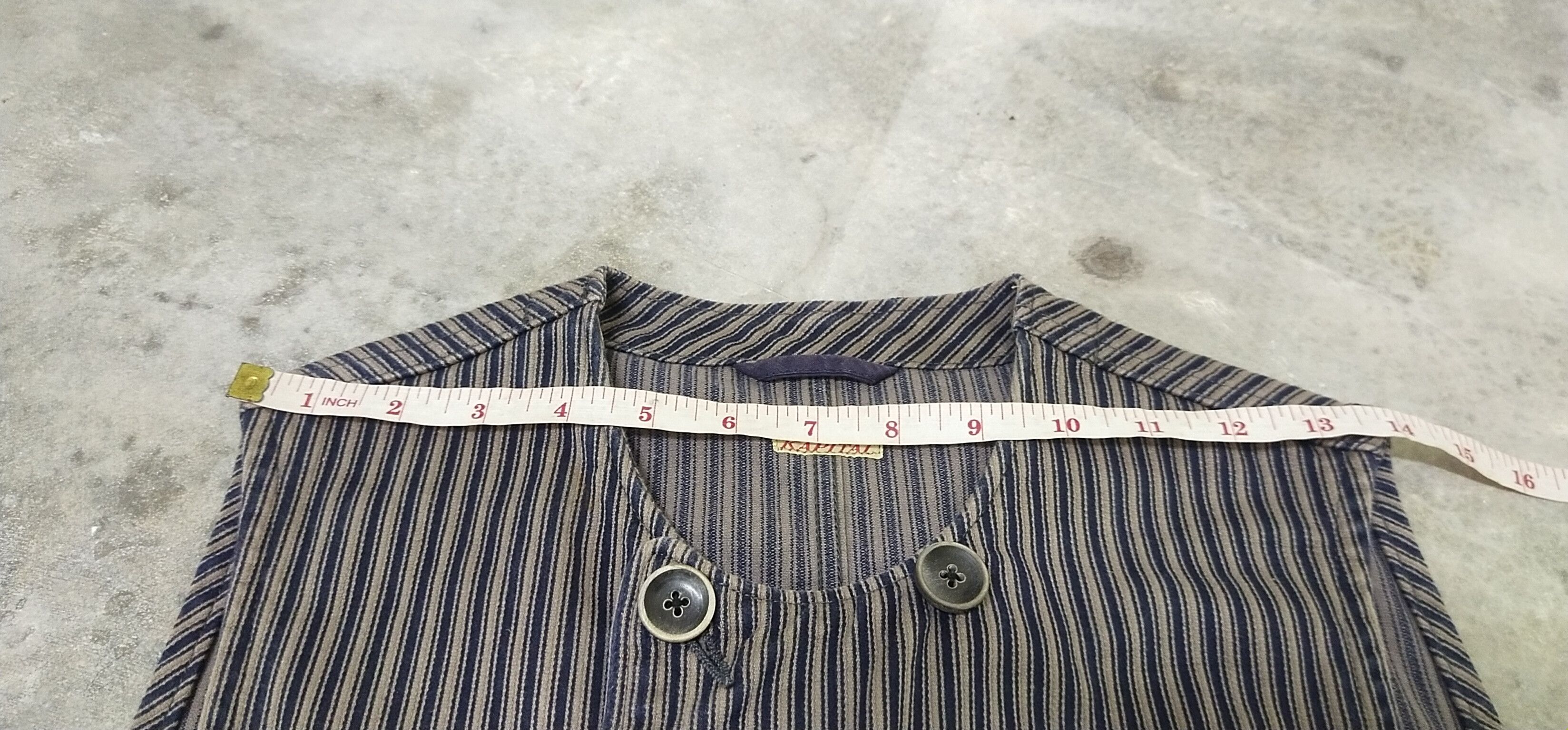 Other Final Drop Kapital Hickory Stripe Vest M Size M / US 6-8 / IT 42-44 - 10 Thumbnail