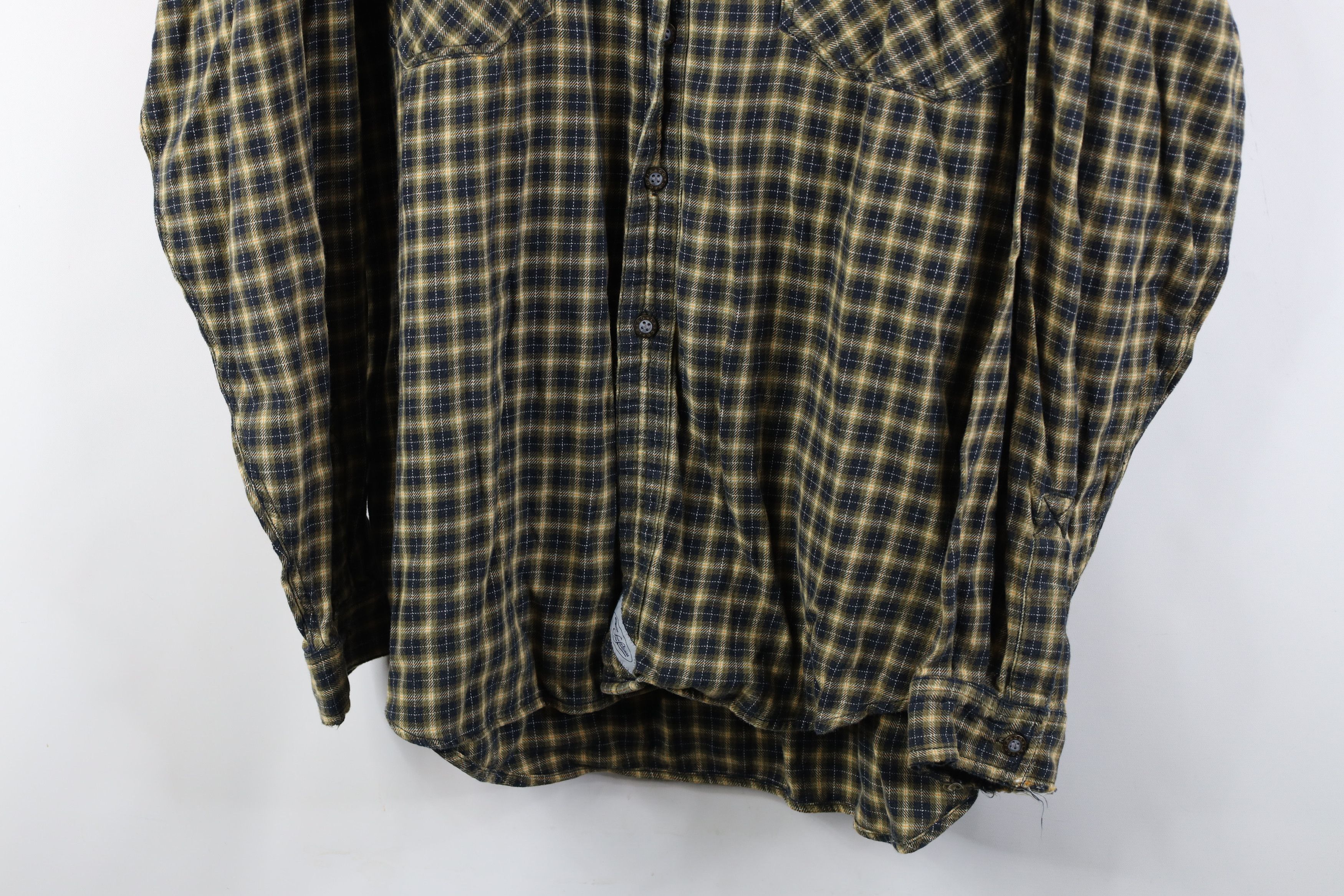 Levi's Vintage 90s Levis Baggy Flannel Collared Button Shirt Plaid Size US XL / EU 56 / 4 - 3 Thumbnail