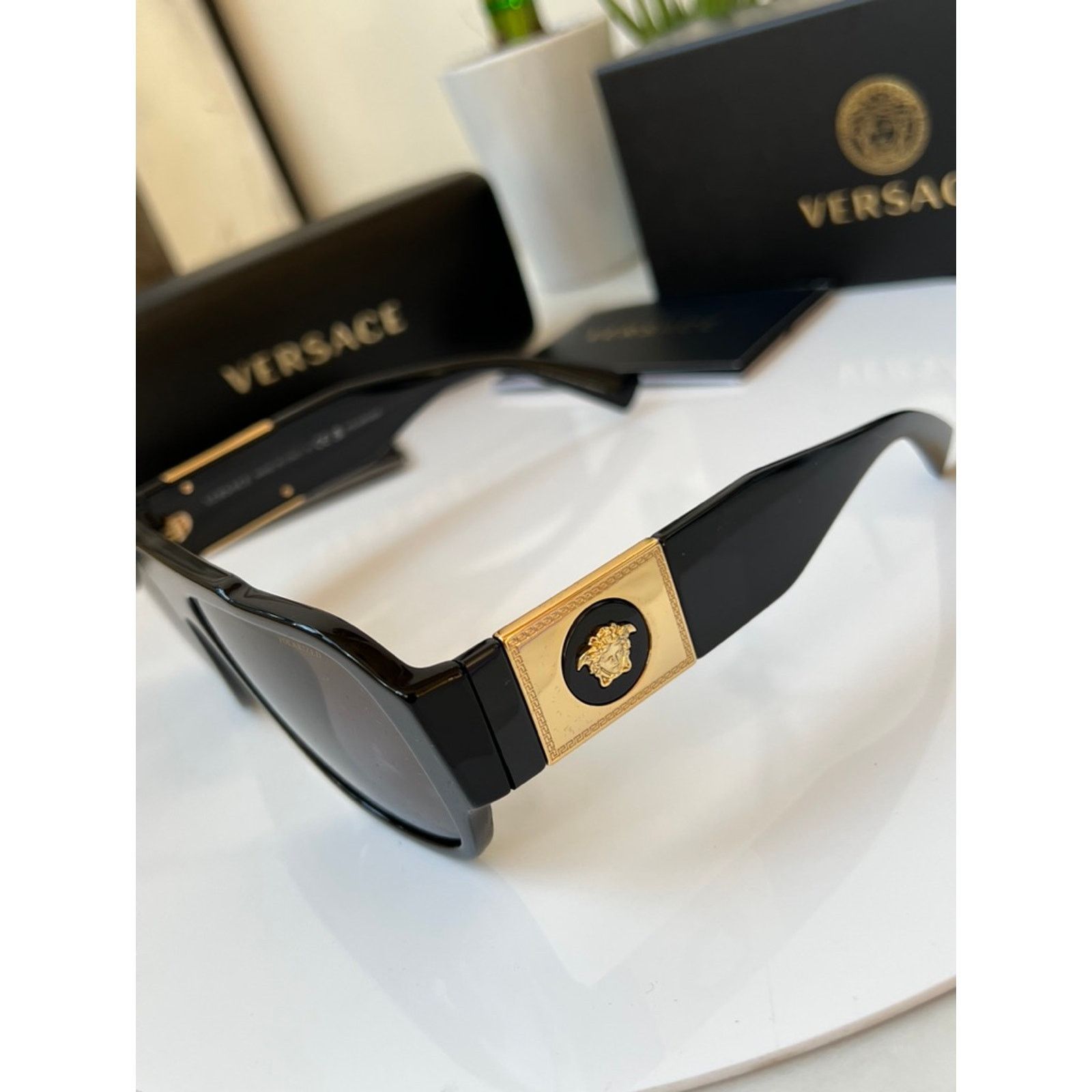 Versace NEW Versace VE4436U Polarized Black Aviator Sunglasses Size ONE SIZE - 6 Thumbnail