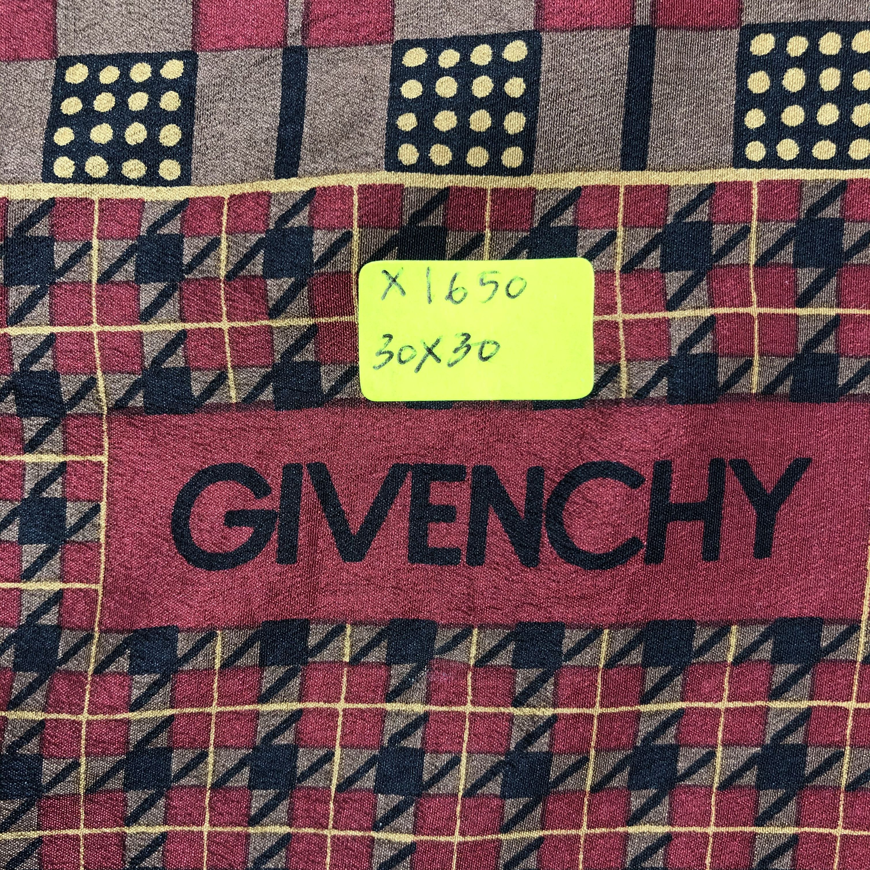 Vintage Vintage Givenchy Silk Scarf Size ONE SIZE - 7 Thumbnail