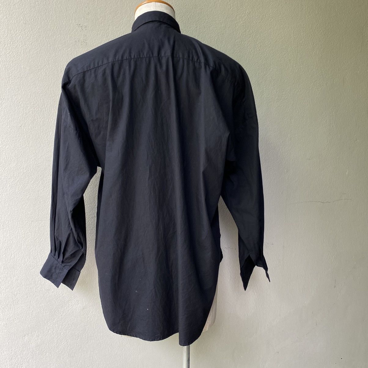 Norma Kamali Norma Kamali Long Sleeve Black Collar Shirt Size XL / US 12-14 / IT 48-50 - 4 Thumbnail