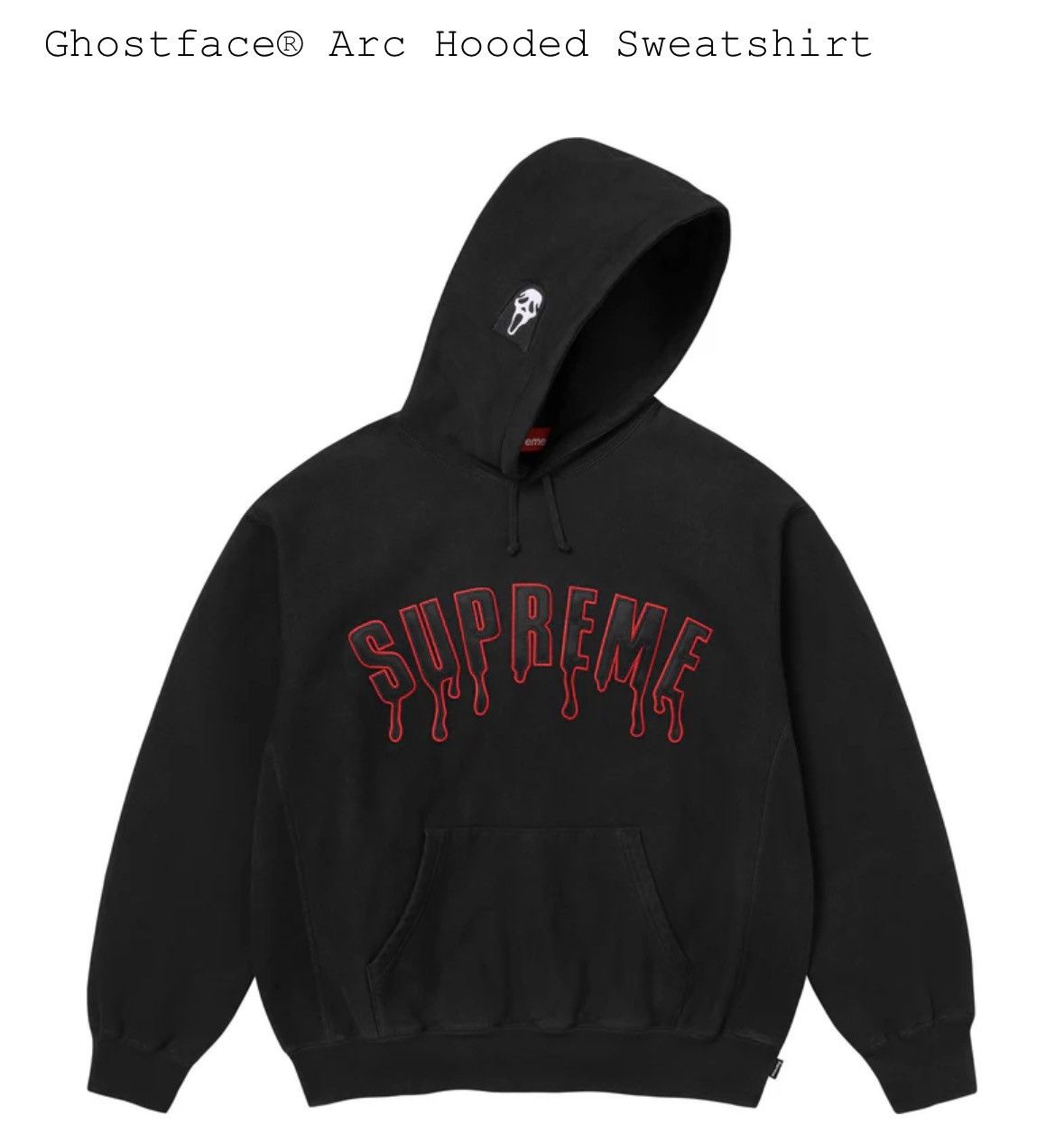 Supreme Supreme Ghost face Arc Hooded Sweatshirt Size US L / EU 52-54 / 3 - 1 Thumbnail
