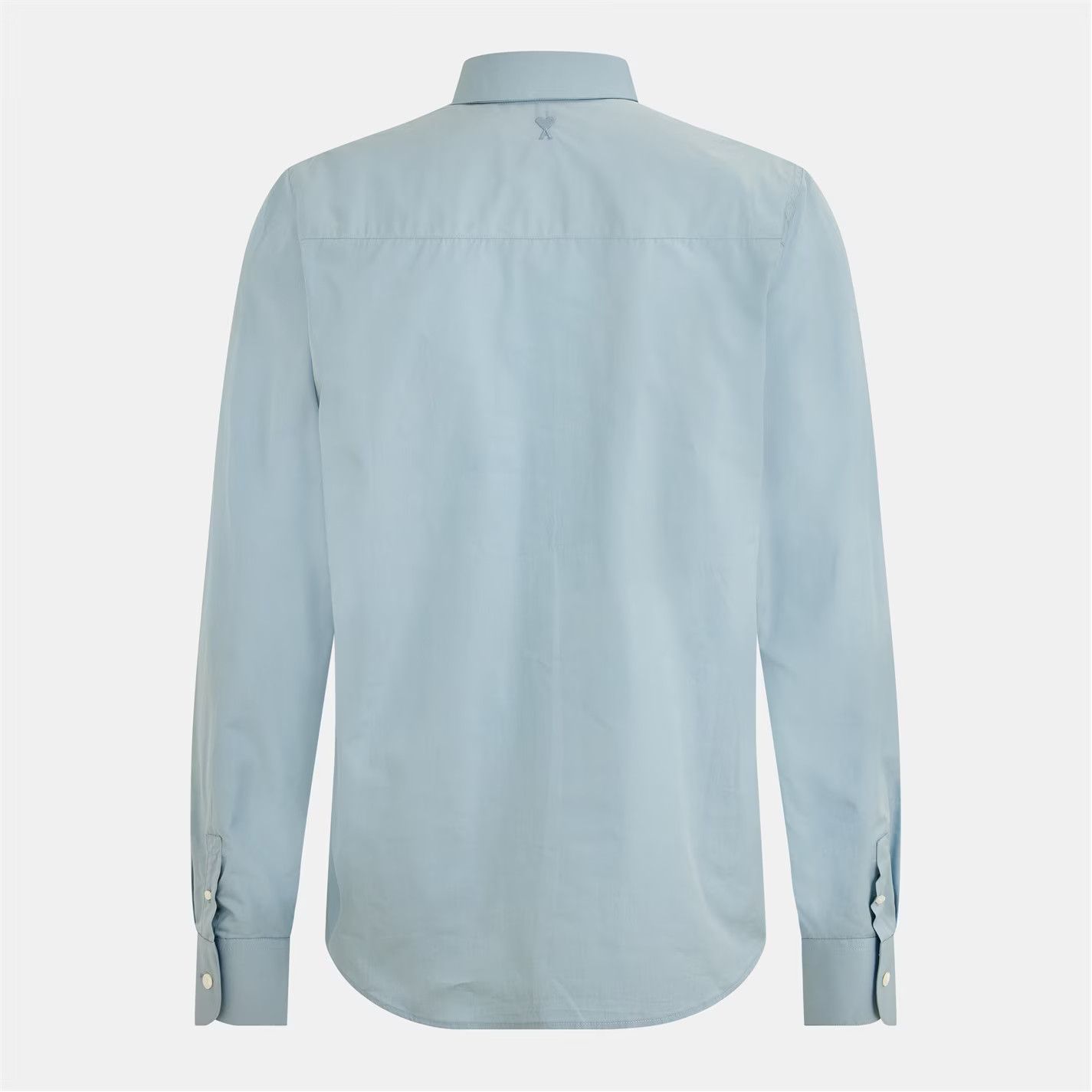 AMI o1g2r1mq0326 Long Sleeve Plain Shirt in Blue Size US L / EU 52-54 / 3 - 2 Thumbnail