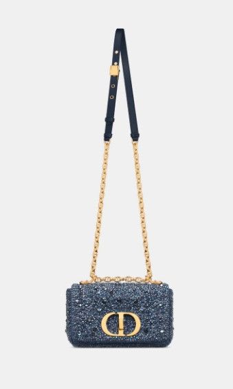 Dior o1w1db10924 Size: OS / Small Caro Bag in Blue Size ONE SIZE - 4 Thumbnail