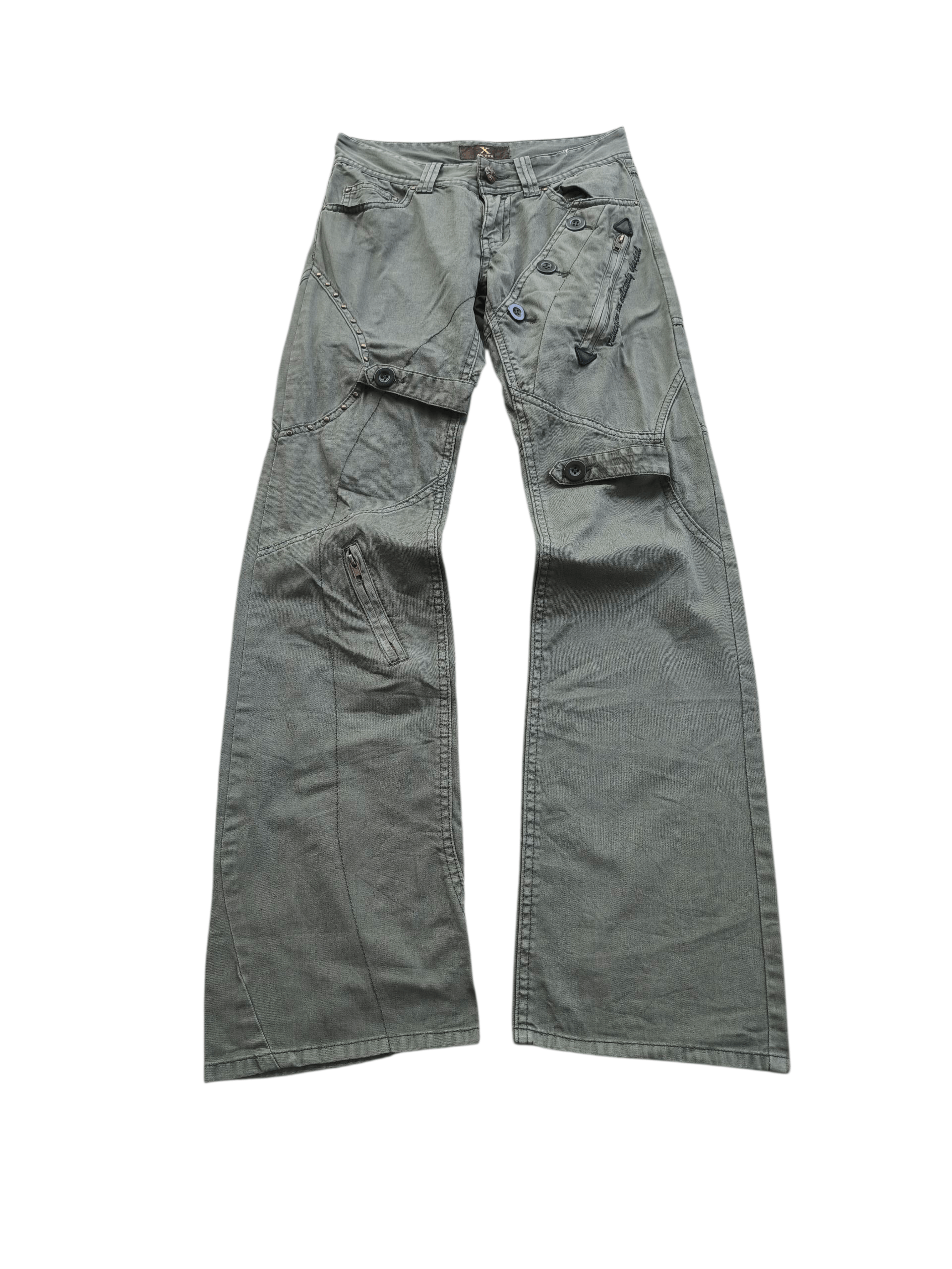 If Six Was Nine Xfrm assymetric flare pants Size US 30 / EU 46 - 1 Thumbnail
