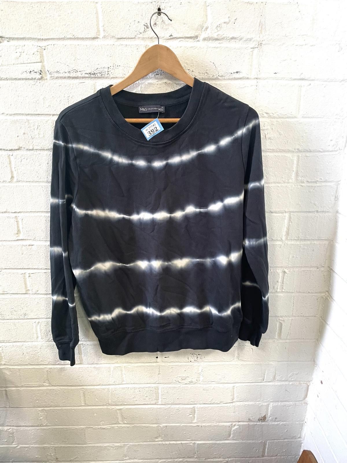 Designer M&S Collection Men's Black Tie-Dye Sweatshirt Size L Size US L / EU 52-54 / 3 - 1 Thumbnail