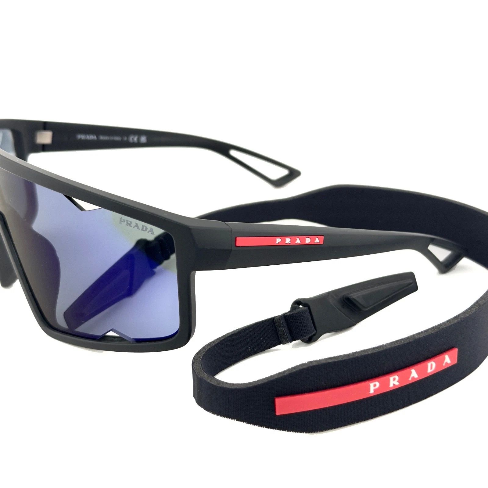 Prada PRADA A03 Linea Rossa Sport Black Violet Sunglass PSA03S Size ONE SIZE - 7 Thumbnail