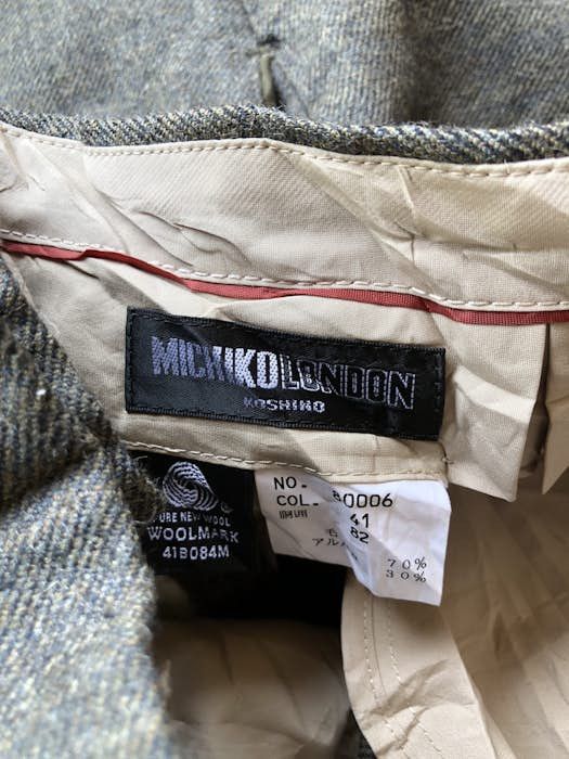 Japanese Brand × Michiko Koshino London Michiko London Koshino Wool Pant Size US 31 - 7 Thumbnail