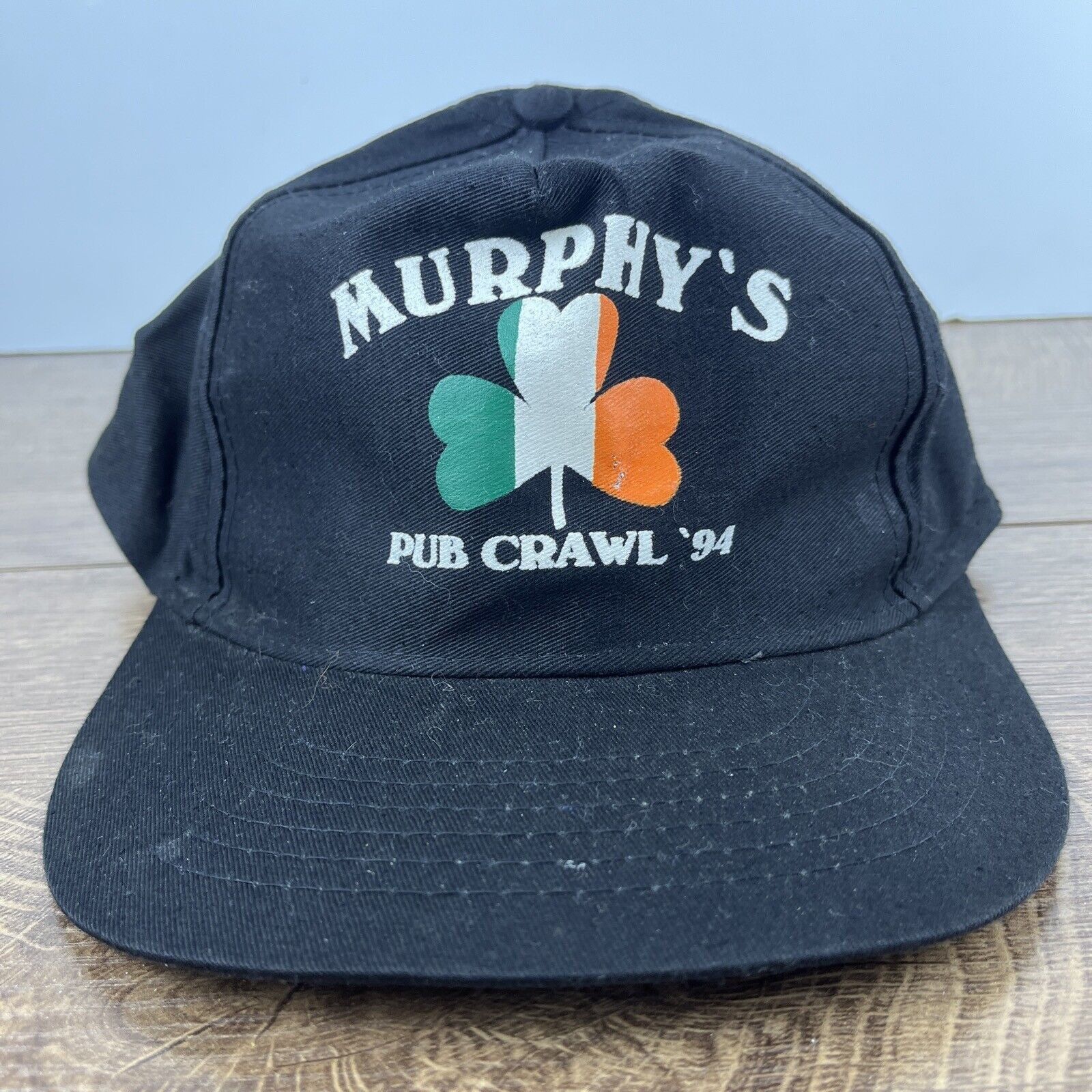 Other Murphys Hat Murphys Pub Crawl 1994 Black Hat Snapback Adjust Size ONE SIZE - 2 Thumbnail