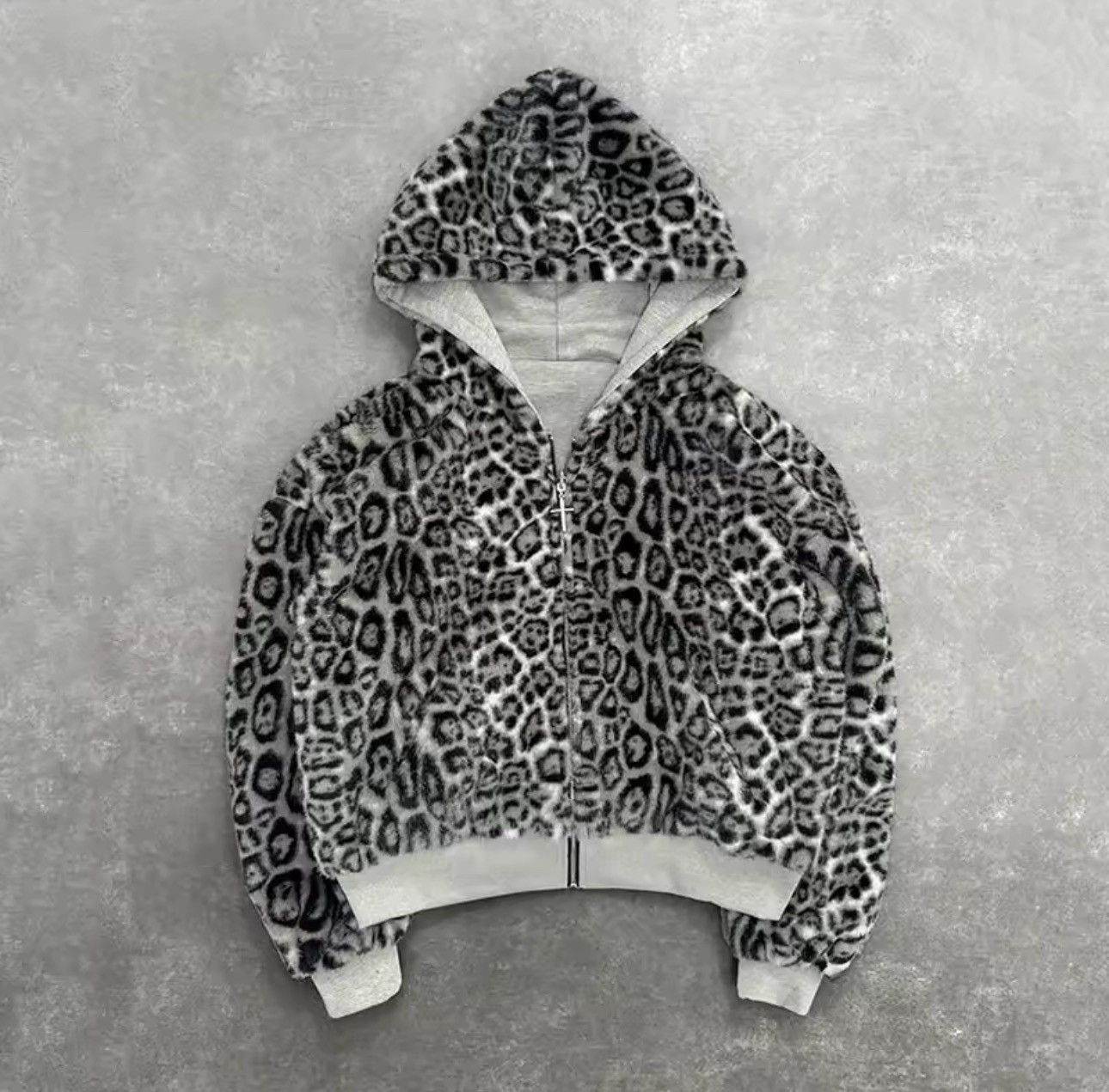 Japanese Brand Double-Sided Leopard Print Hoodie Size US XL / EU 56 / 4 - 2 Thumbnail