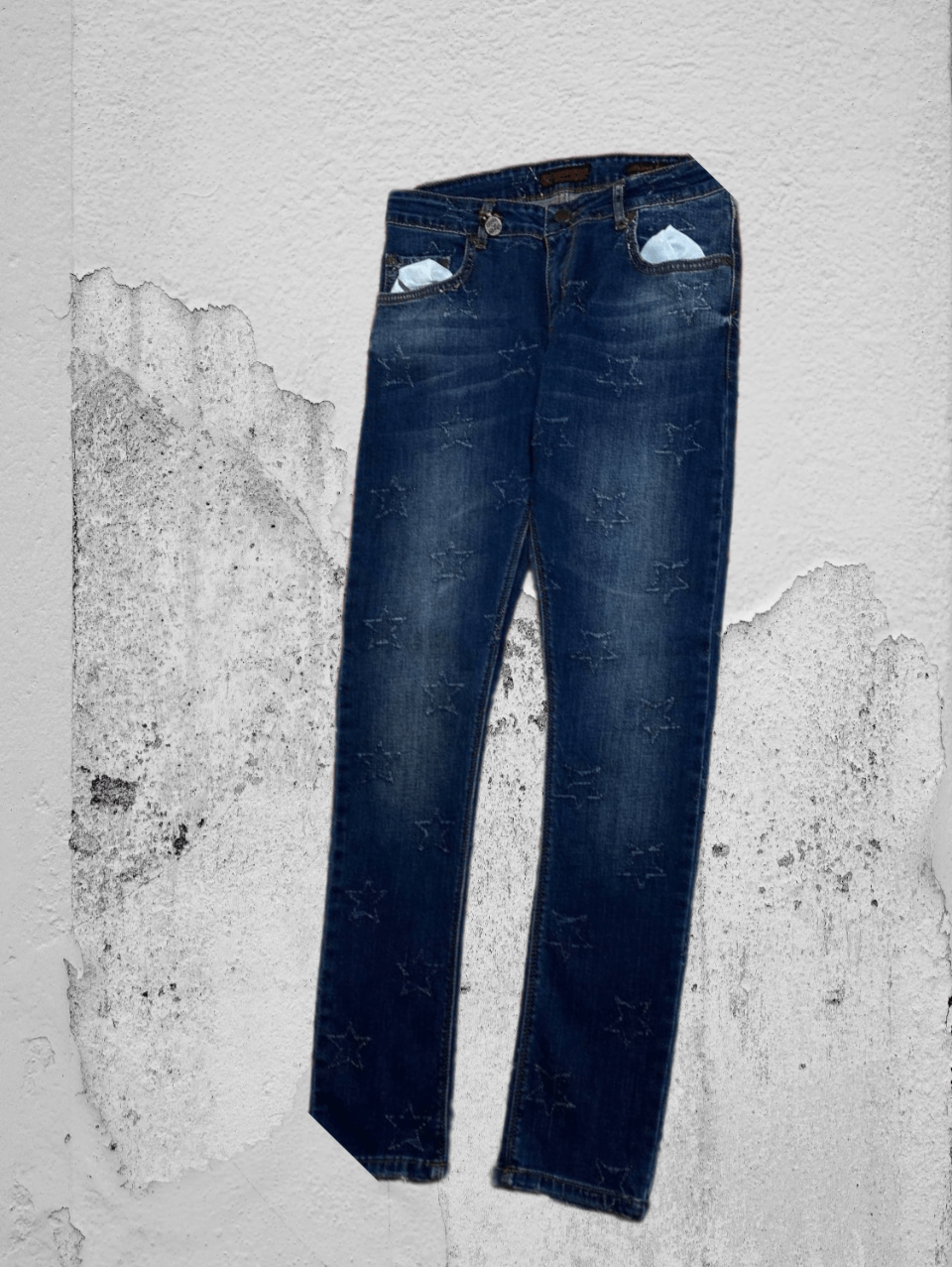 Japanese Brand Crazy Crash Dirty Baggy Faded Jean Japan Avant Garde Style Size US 30 / EU 46 - 1 Thumbnail