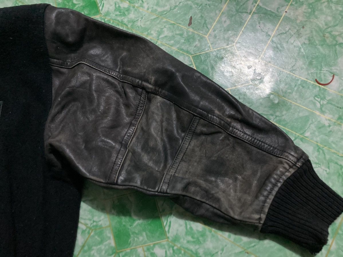 Hai Sporting Gear × Issey Miyake × Vintage Vintage Hai sporting Gear jacket Wool Leather Jacket Size US M / EU 48-50 / 2 - 5 Thumbnail