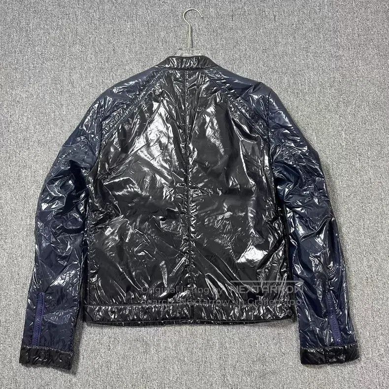 Dolce & Gabbana Dolce Gabbana Glossy Color Block Biker Down Jacket Size US L / EU 52-54 / 3 - 3 Thumbnail