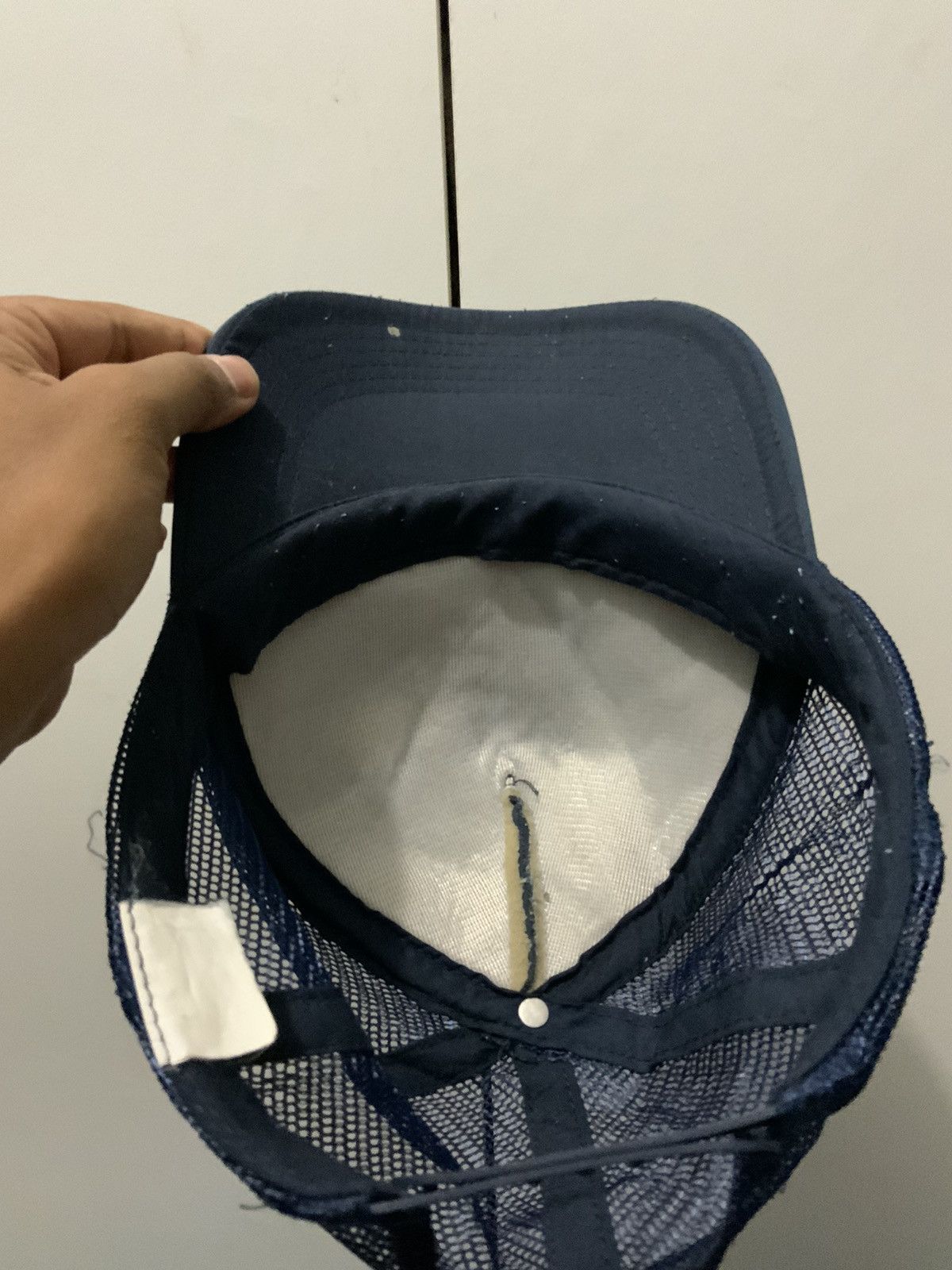 Japanese Brand Mr Metal Recycling Indigo Trucker Hat Size ONE SIZE - 11 Thumbnail