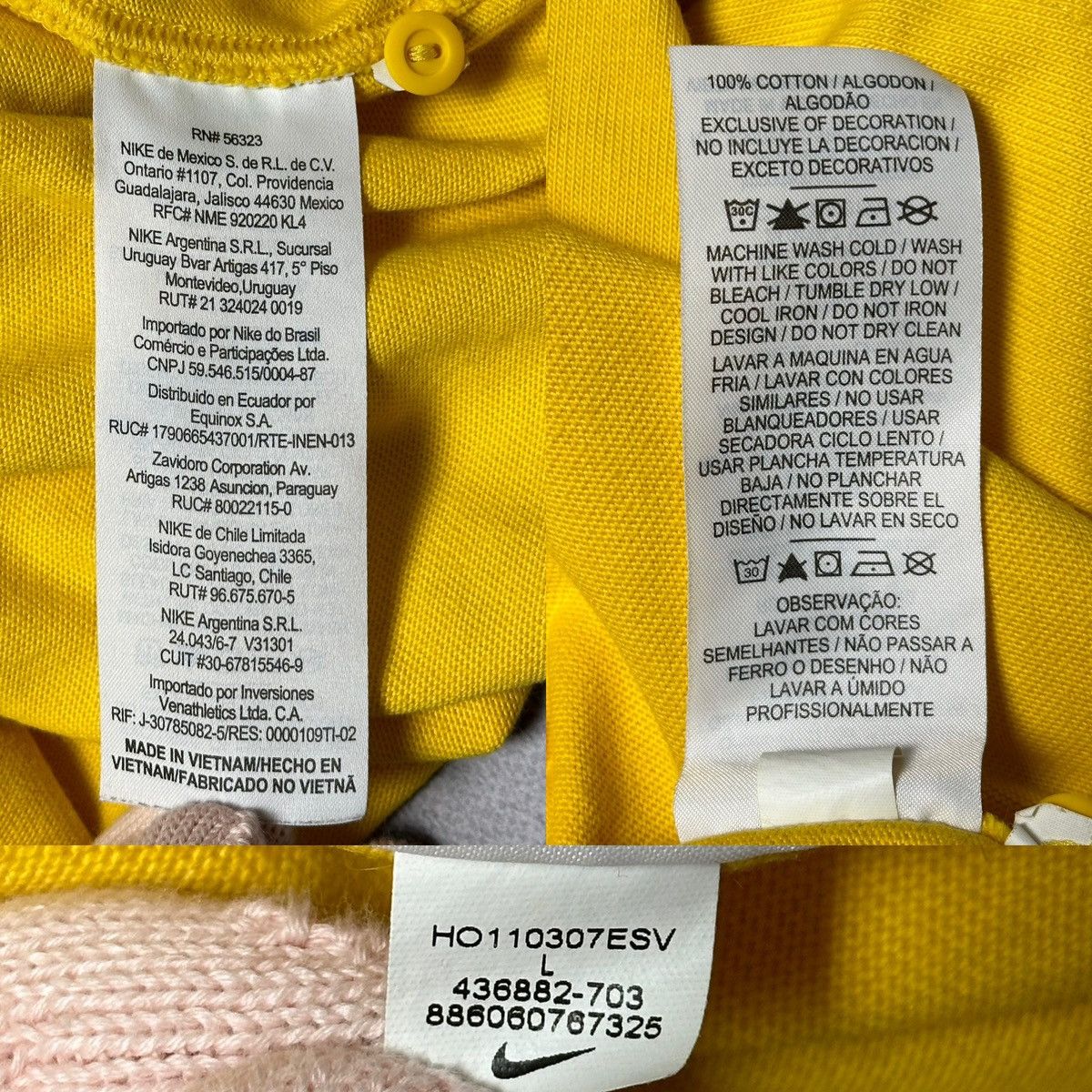 Nike Vintage Nike Brazil #10 Rugby Polo Long Sleeve Shirt Size US L / EU 52-54 / 3 - 17 Thumbnail
