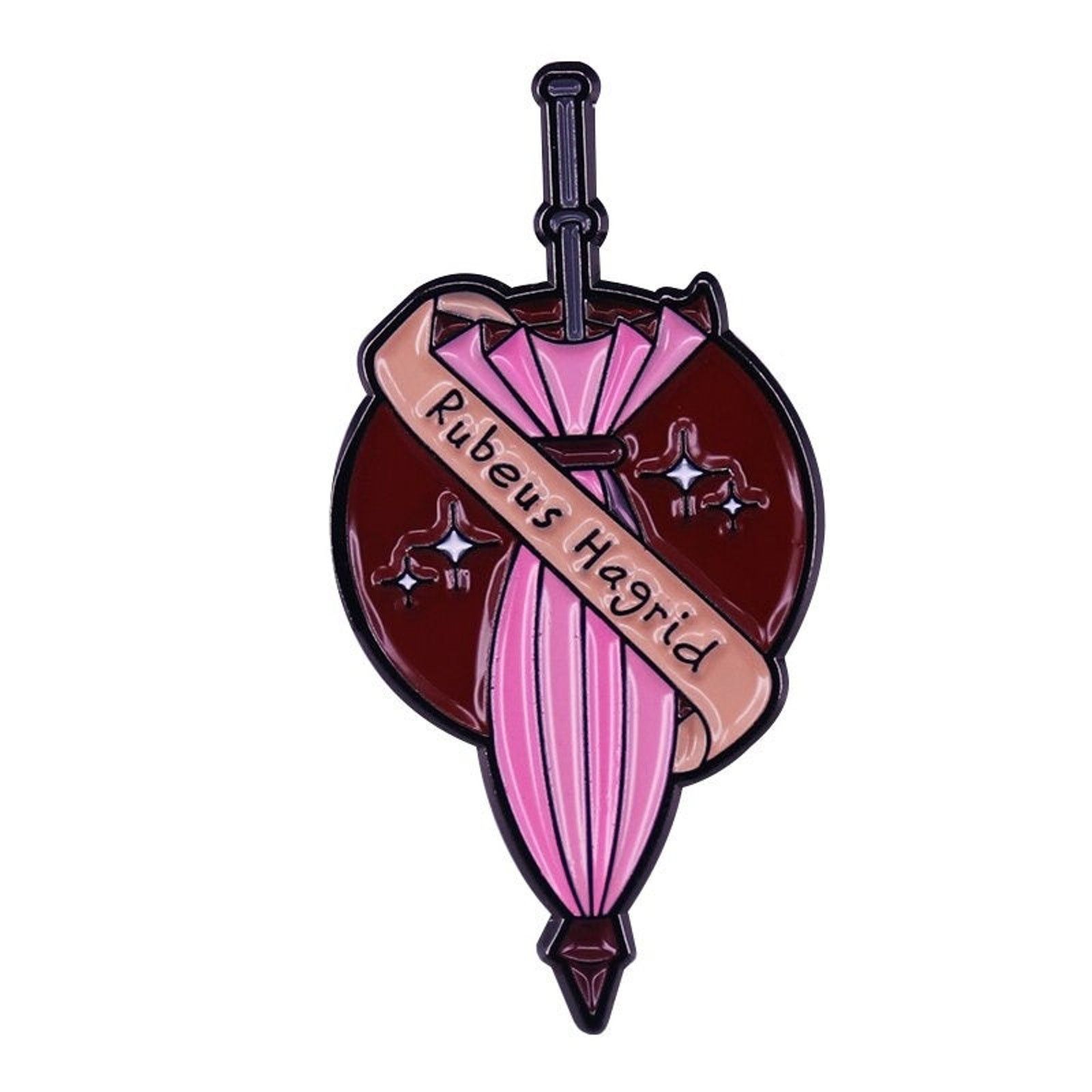 Japanese Brand Hagrid's Pink Umbrella Harry Potter Enamel Pins 94 Size ONE SIZE - 1 Thumbnail