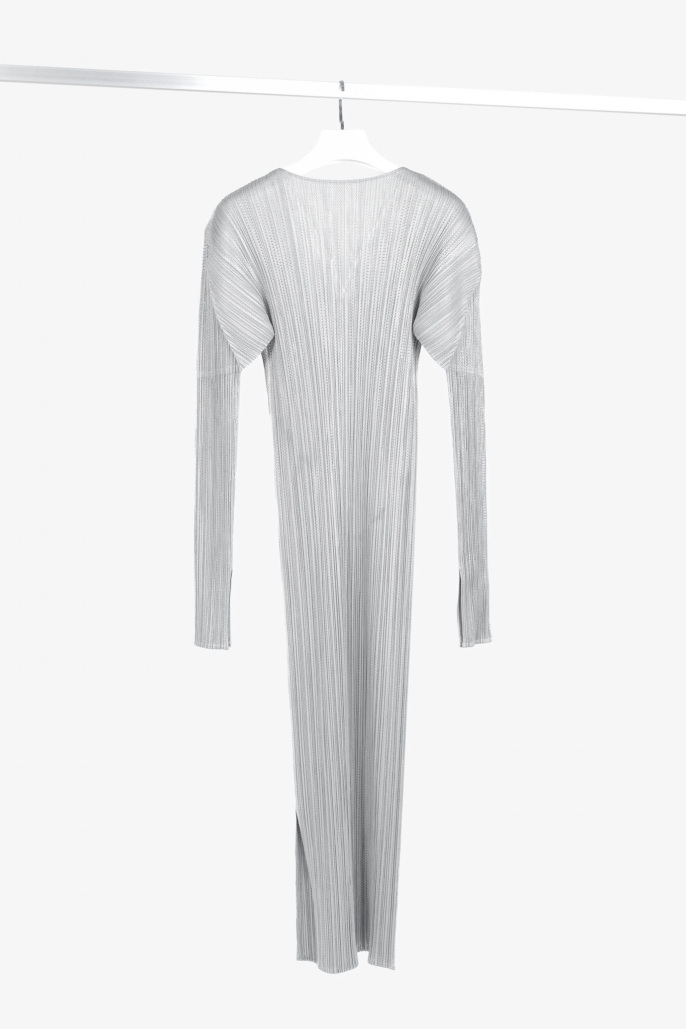 Issey Miyake × Pleats Please Issey Miyake Issey Miyake Pleats Please Rare Archival Metallic Maxi Dress Size M / US 6-8 / IT 42-44 - 2 Thumbnail