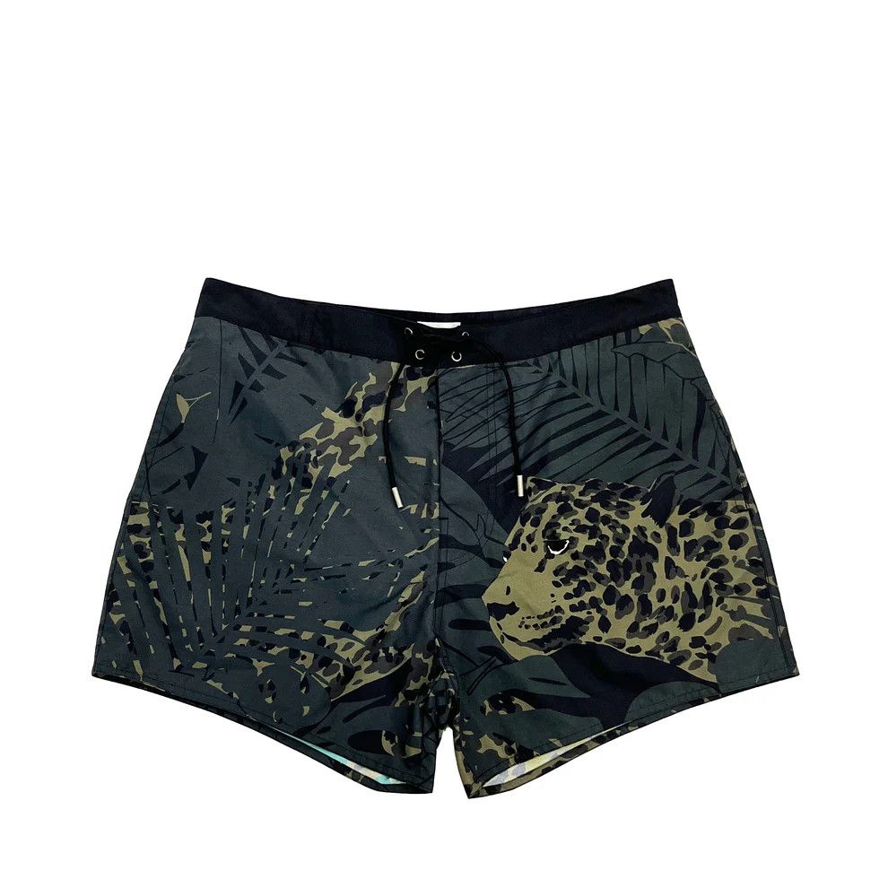 Saint Laurent Paris o1la1rc1a0825 649134 Nocturnal Leopard Swim Trunks Short Size US 32 / EU 48 - 1 Thumbnail