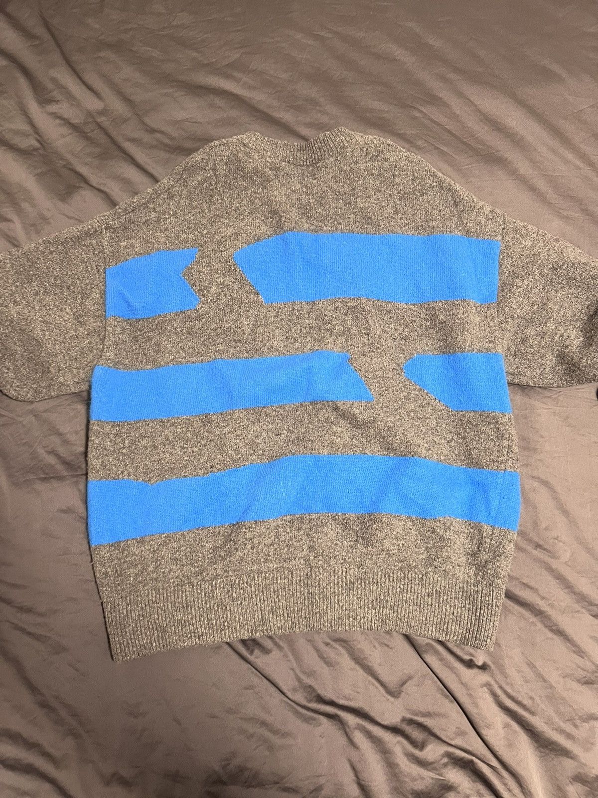 Ader Error Ader Error Grey Stripe Knitwear Size US L / EU 52-54 / 3 - 2 Thumbnail