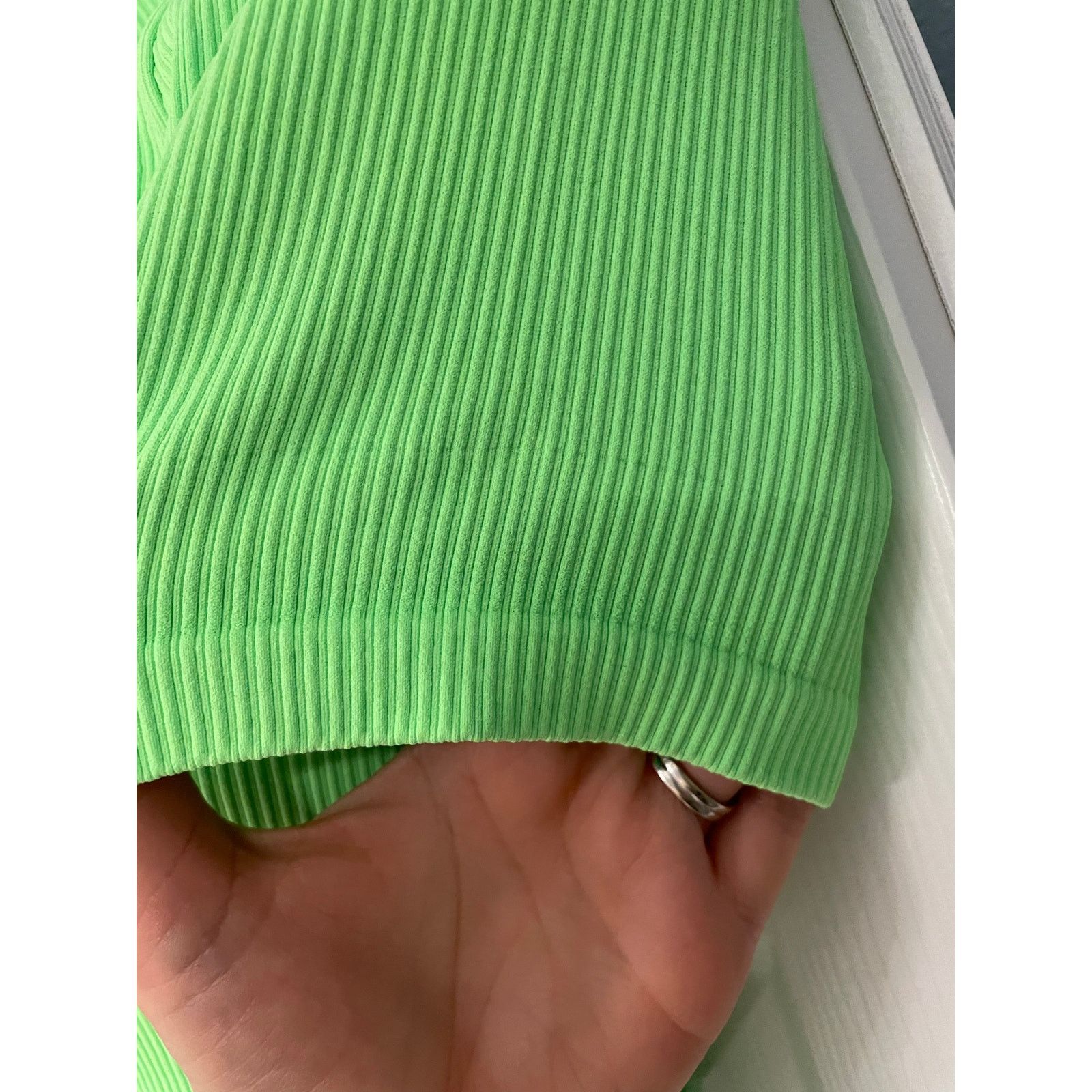 Other NWOT OQQ Zip Front Short Sleeve Mini Bodycon Dress Size M / US 6-8 / IT 42-44 - 4 Thumbnail