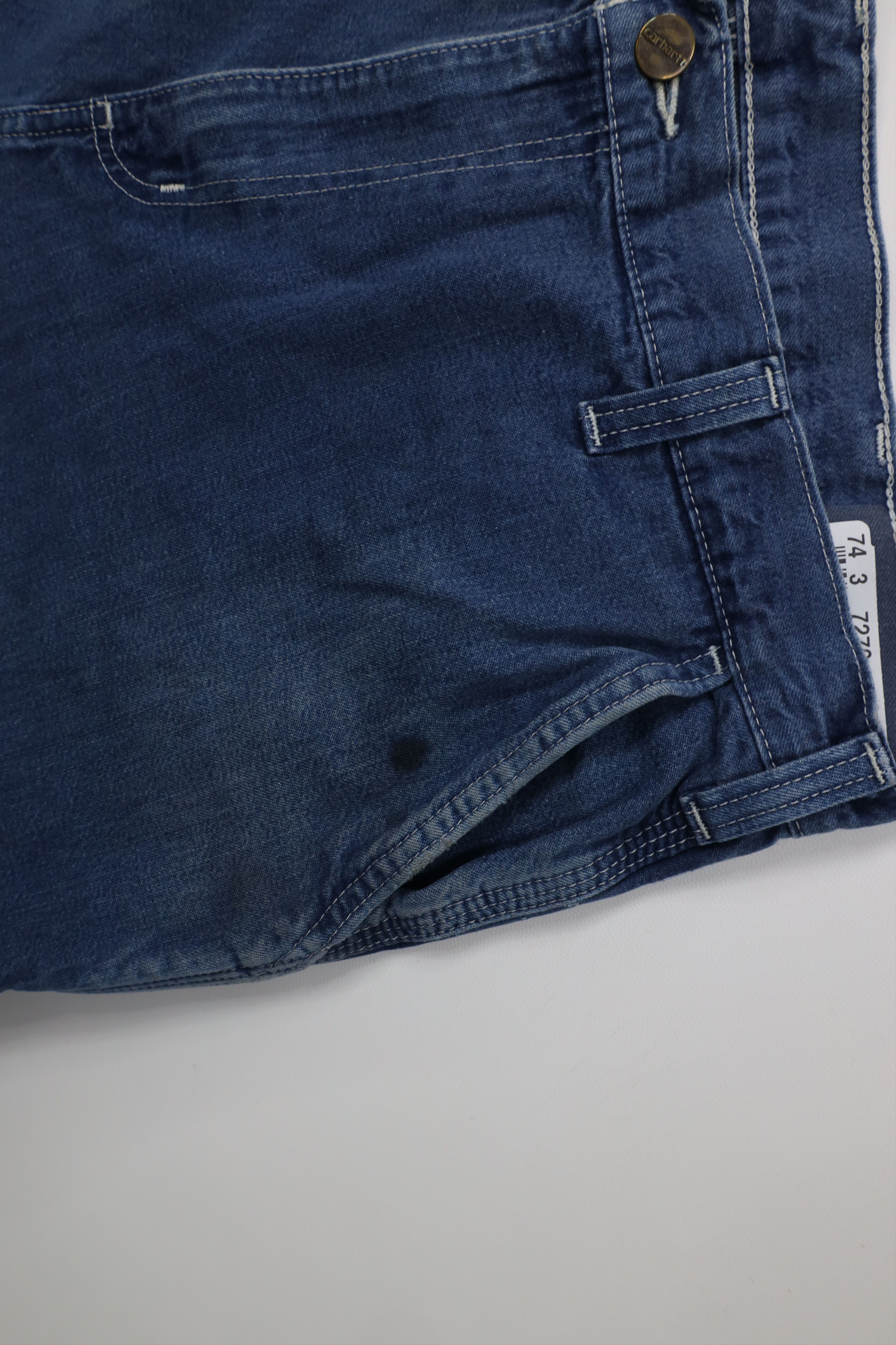 Carhartt Vintage Y2K Carhartt Wide Leg Dungaree Denim Jeans Blue Size US 38 / EU 54 - 6 Thumbnail