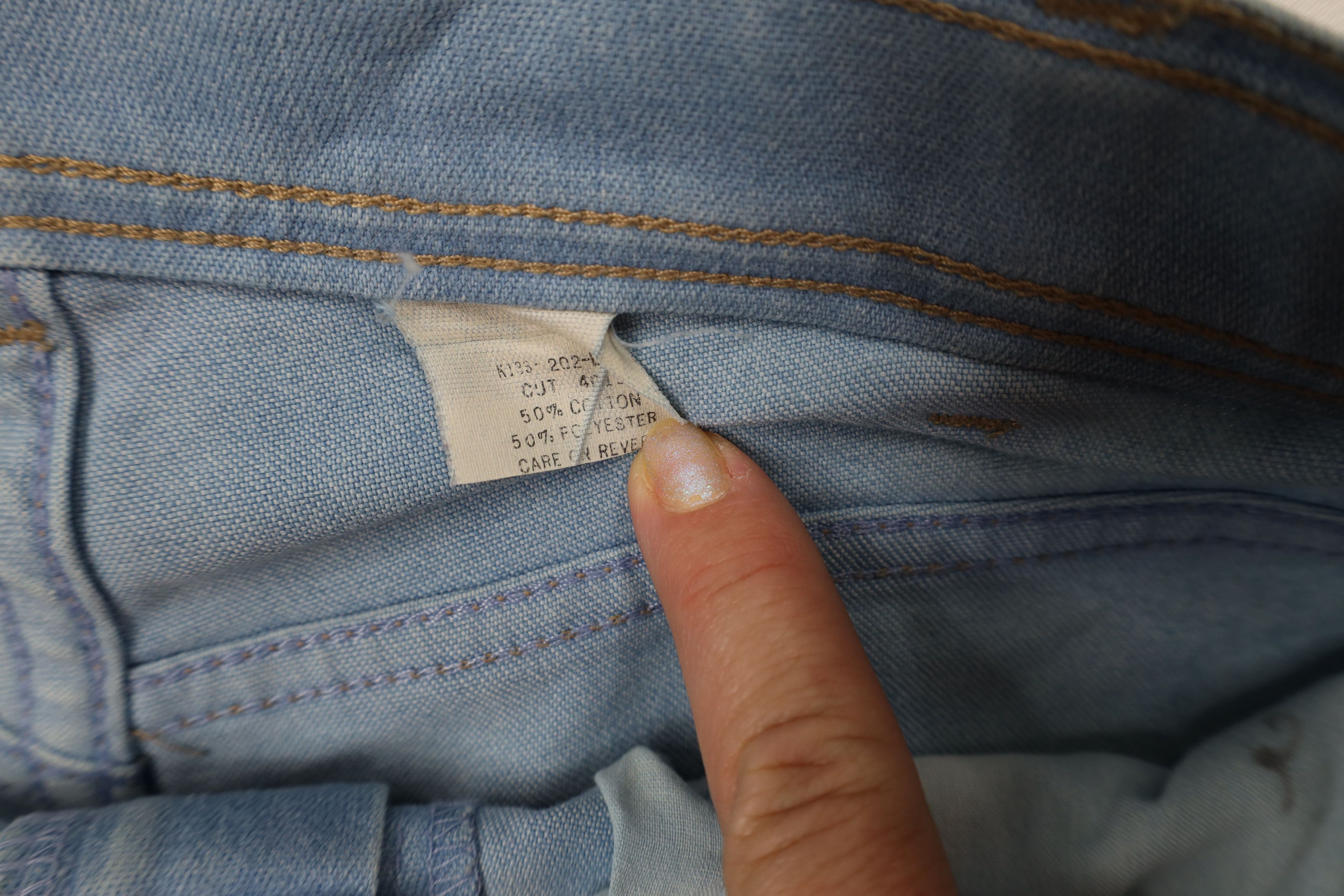 Vintage Vintage 70s Streetwear Flared Stretch Denim Jeans Blue Size US 30 / EU 46 - 9 Thumbnail