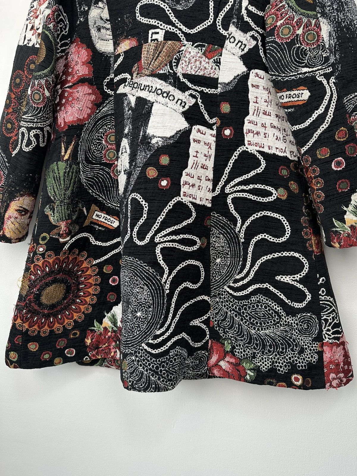 Desigual DESIGUAL Multicolor Jacquard Pattern Women’s Coat size 46 Size L / US 10 / IT 46 - 11 Thumbnail