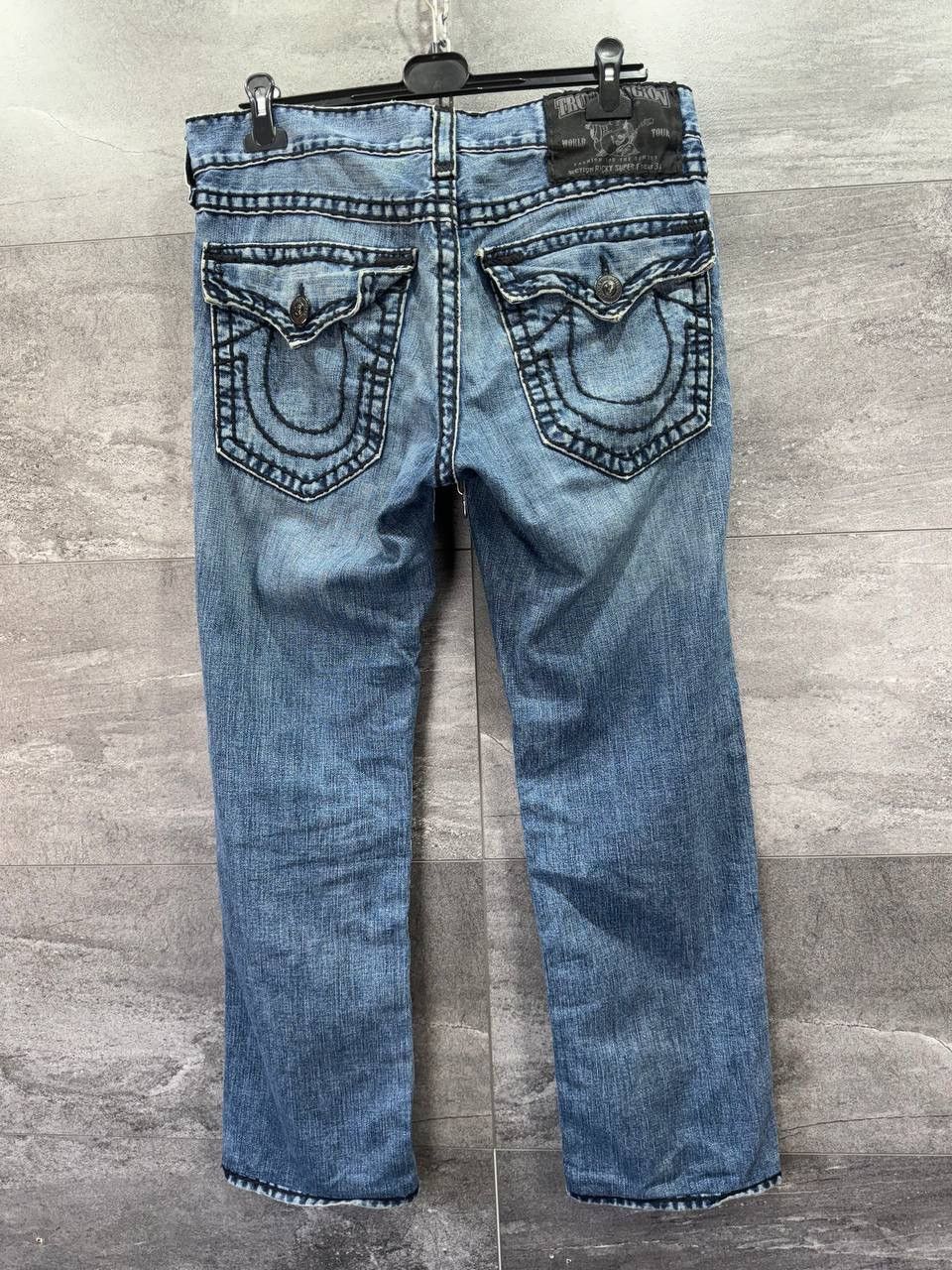 True Religion True Religion Vintage Blue Jeans Denim Black Stitching Size US 34 / EU 50 - 1 Thumbnail