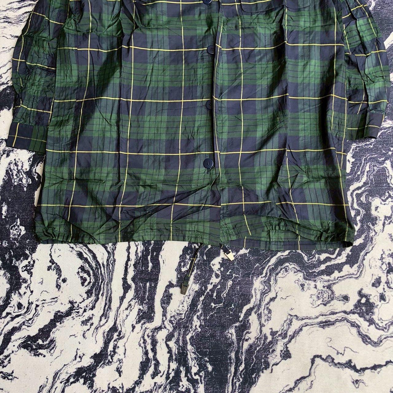 Issey Miyake Vintage ISSEY MIYAKE Hooded Check Coat — 2013 Runway Feel Size US M / EU 48-50 / 2 - 3 Thumbnail