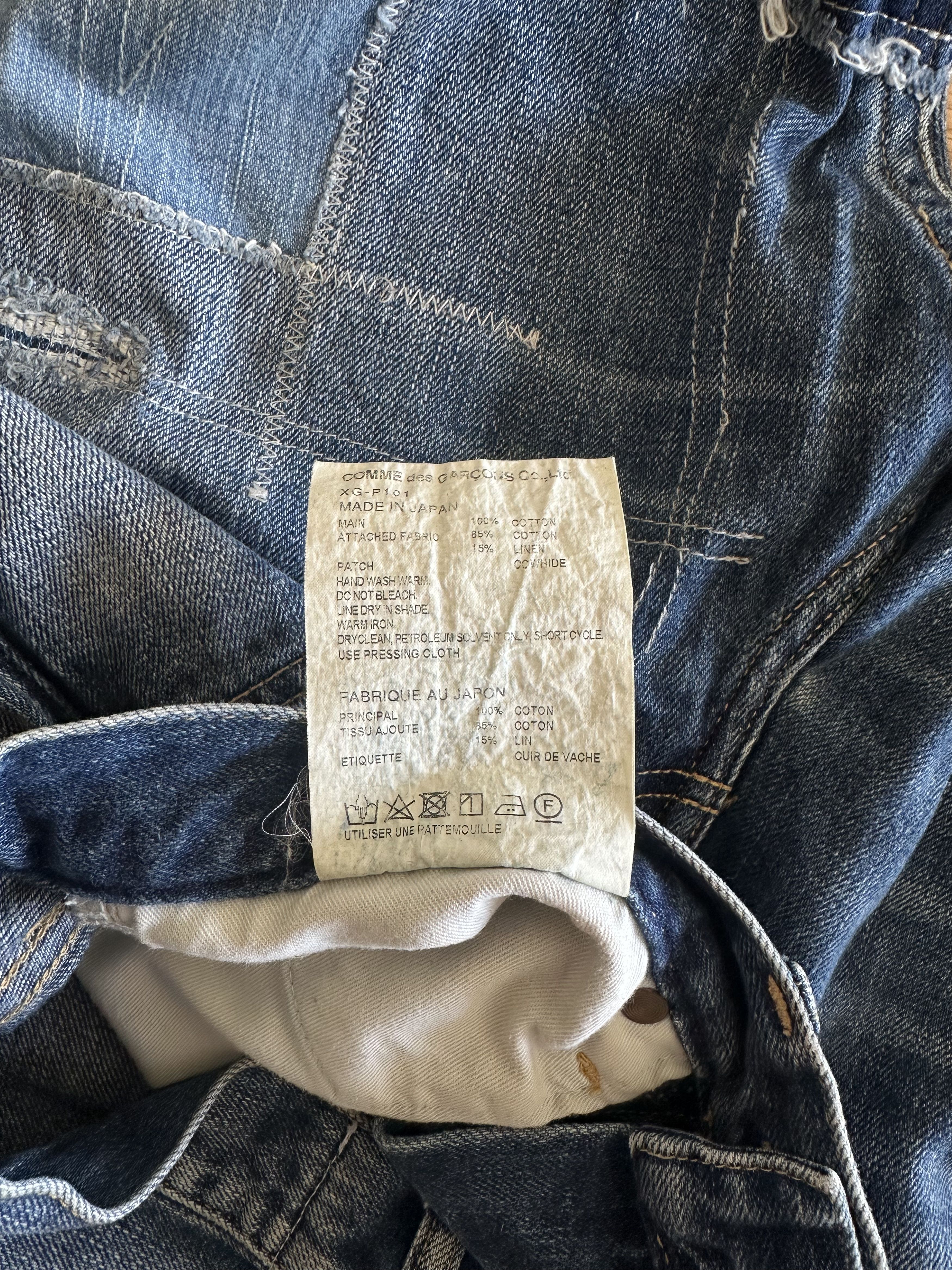 Junya Watanabe Junya Watanabe Patchwork Denim Jeans Size US 32 / EU 48 - 7 Thumbnail