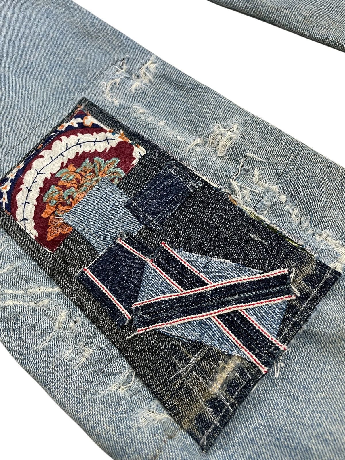 Levi's Levis Orange Tab Local Designer Art Life Selvedge Rework Size US 30 / EU 46 - 17 Thumbnail