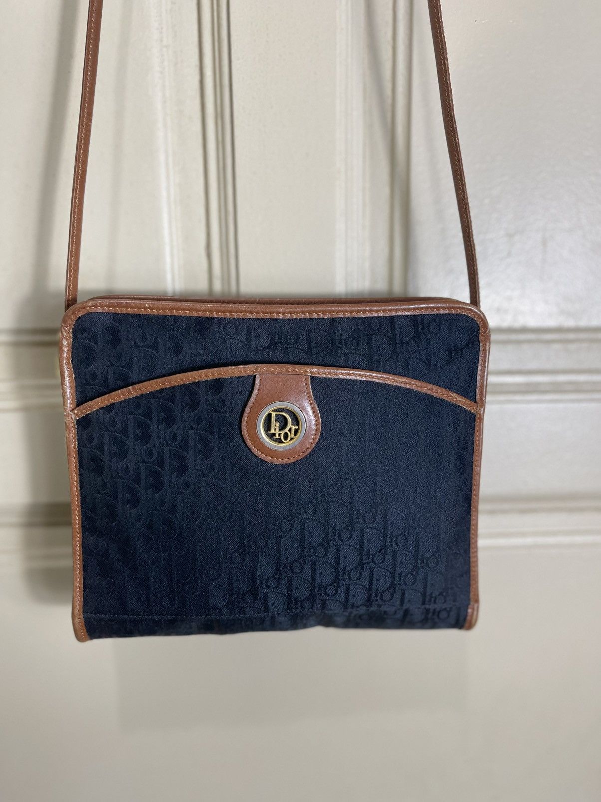 Dior Cristian Dior Vintage Trotter Monogram Shoulder Bag Size ONE SIZE - 2 Thumbnail