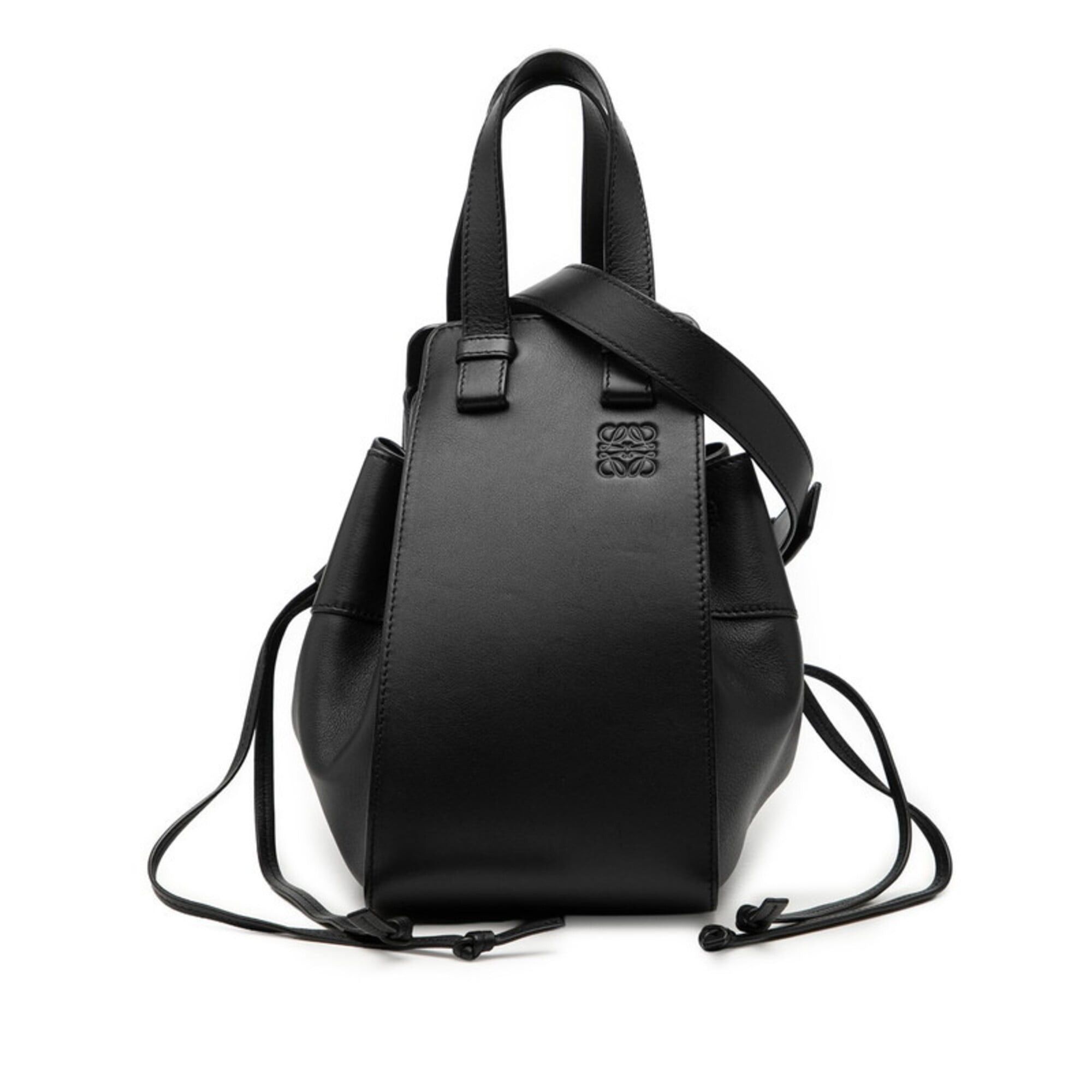Loewe Loewe Anagram Hammock Small Handbag Shoulder Bag Drawstring 2-Way Black Leather Women's LOEWE Size ONE SIZE - 1 Thumbnail