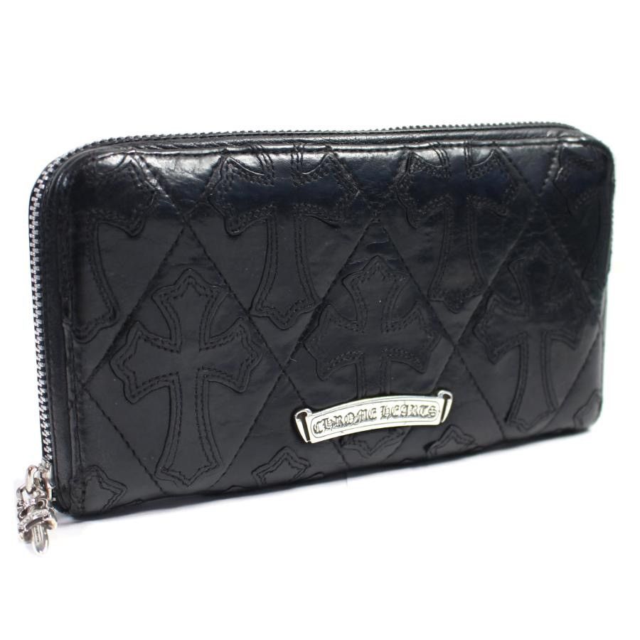 Chrome Hearts Chrome Hearts cemetery cross leather patch wallet Size ONE SIZE - 1 Thumbnail