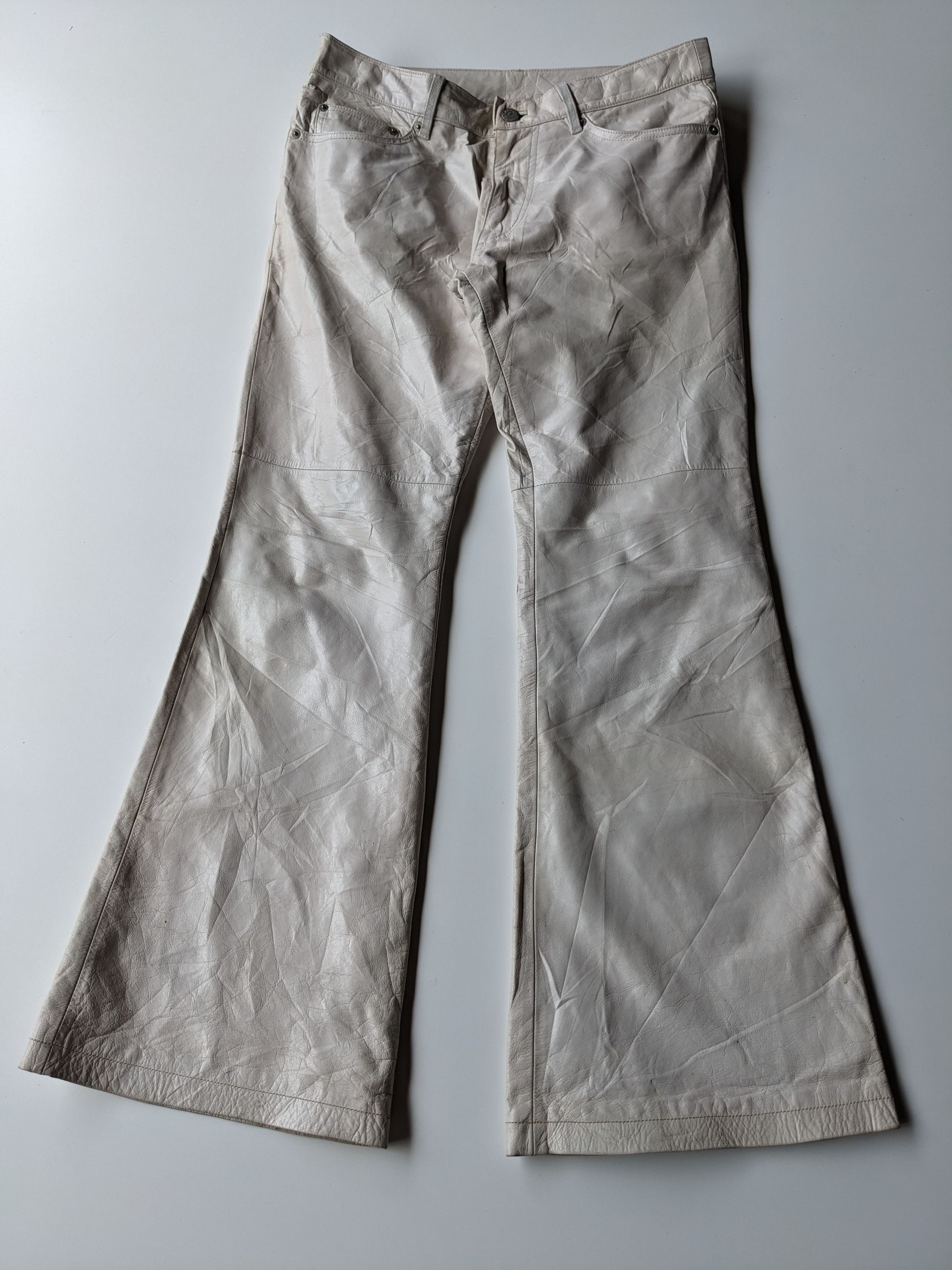 Tornado Mart cowhide flare jeans