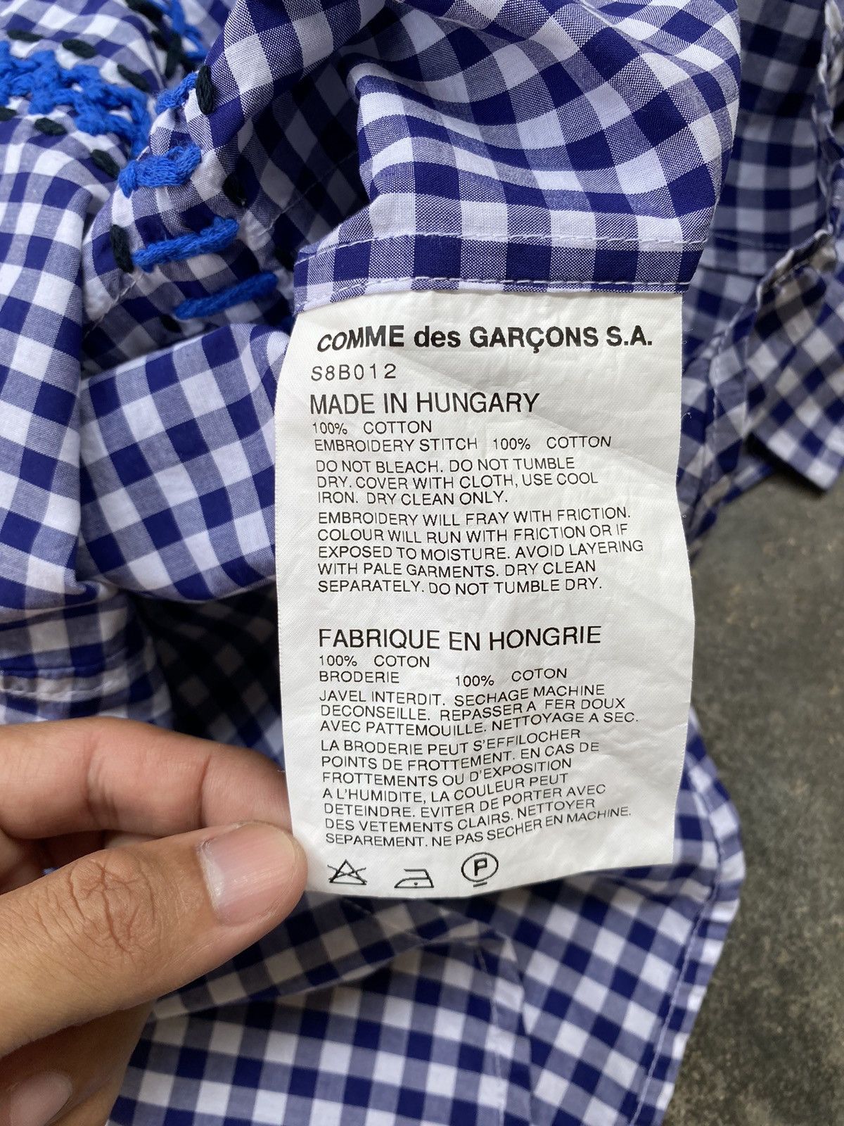 Comme des Garcons Vintage 90s Comme Des Garcons Gingham Rare Button Ups Size S / US 4 / IT 40 - 6 Thumbnail