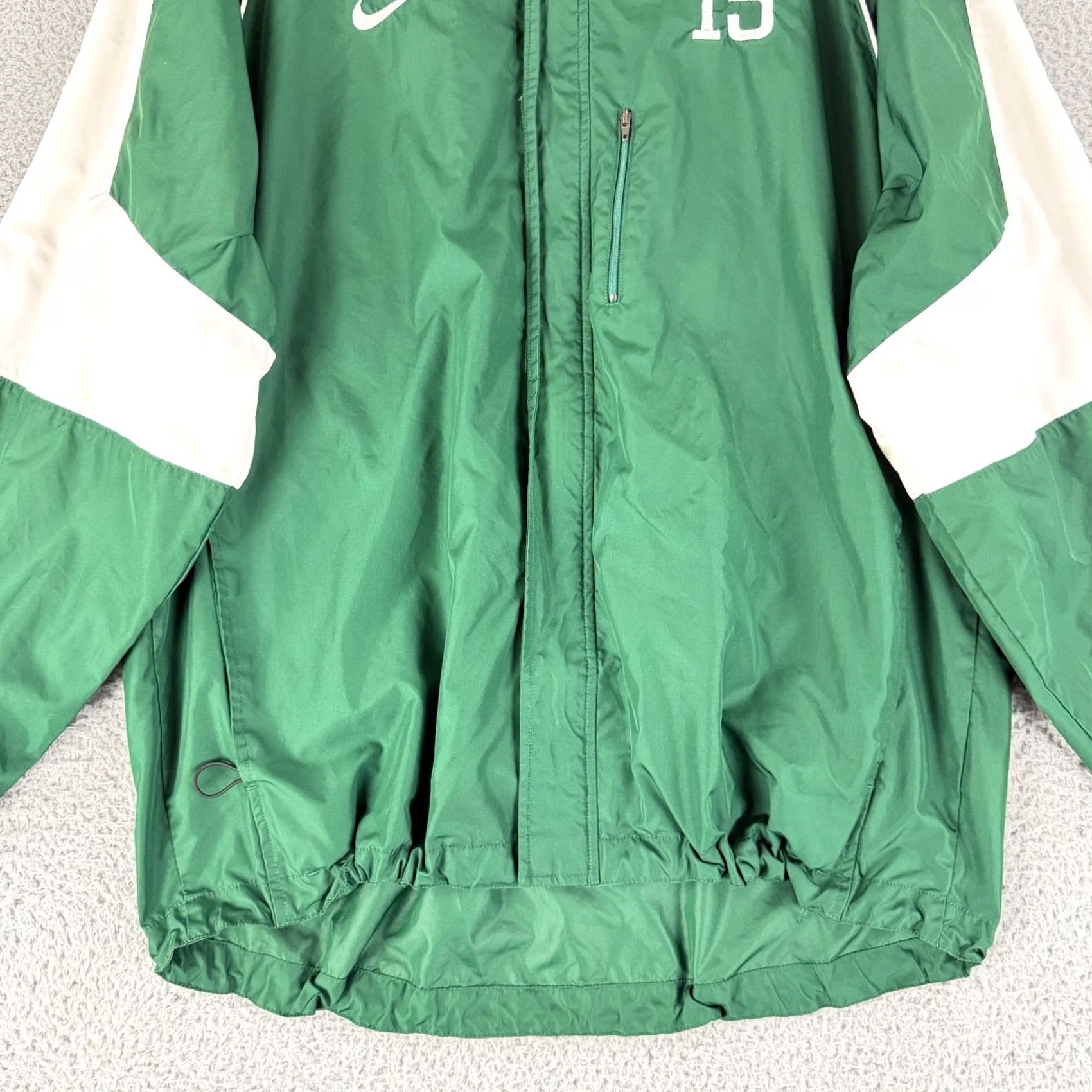 Nike VINTAGE Nike Clima-FIT Windbreaker Jacket Mens XL Green Full Zip Swoosh Size US XL / EU 56 / 4 - 4 Thumbnail