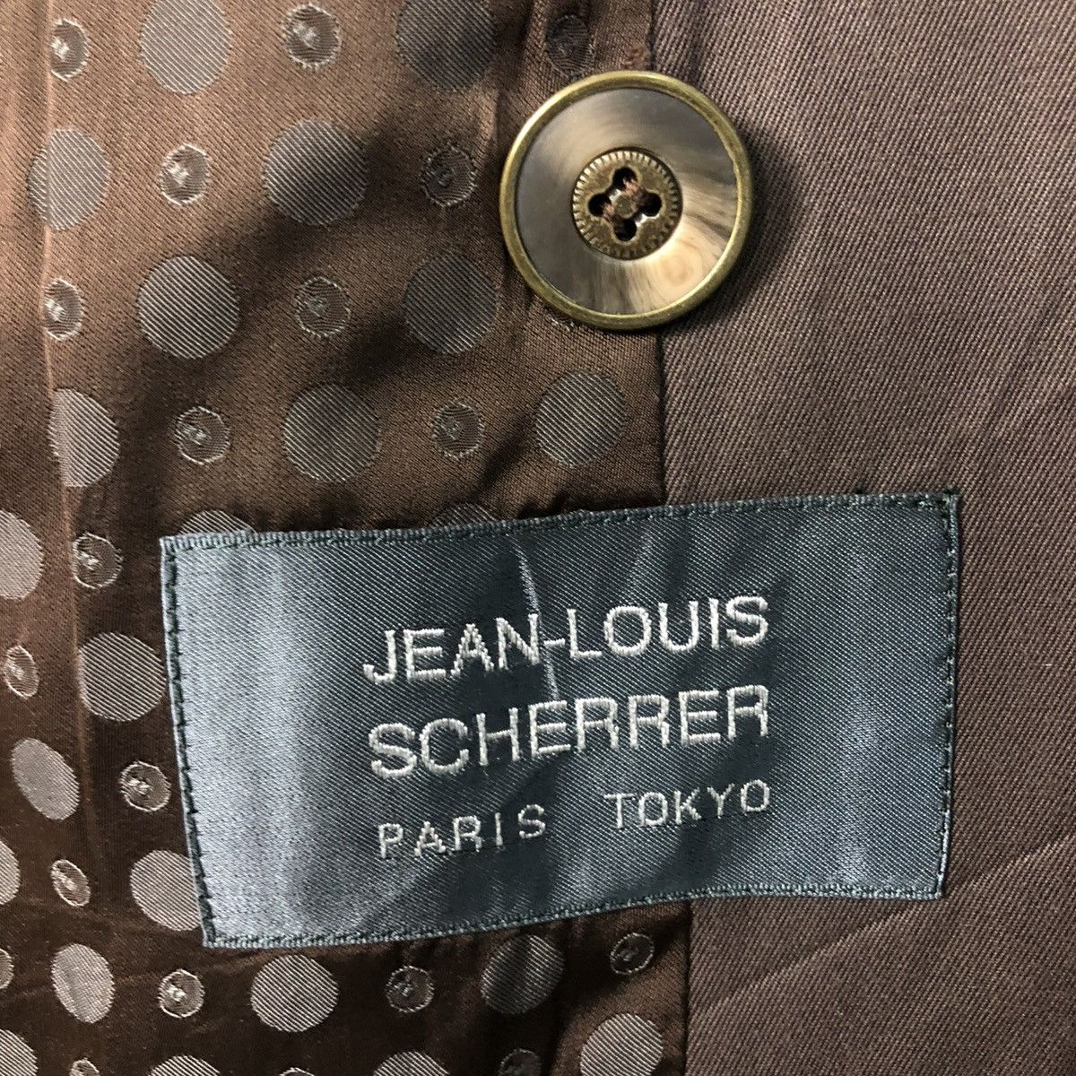Vintage 🔥RICH BROWN VINTAGE LONG JACKET LINING JEAN LOUIS SCHERRER Size US M / EU 48-50 / 2 - 20 Thumbnail