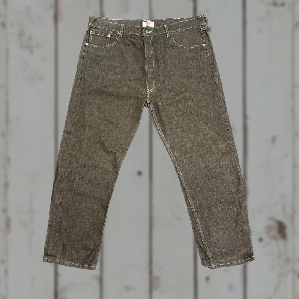 Levi's VINTAGE Levi's 501 Jeans Brown Copper Rinse Denim 42 x 30 Button Fly 90s y2k Mens Regular Jeans Brown Steel Size US 42 / EU 58 - 1 Thumbnail